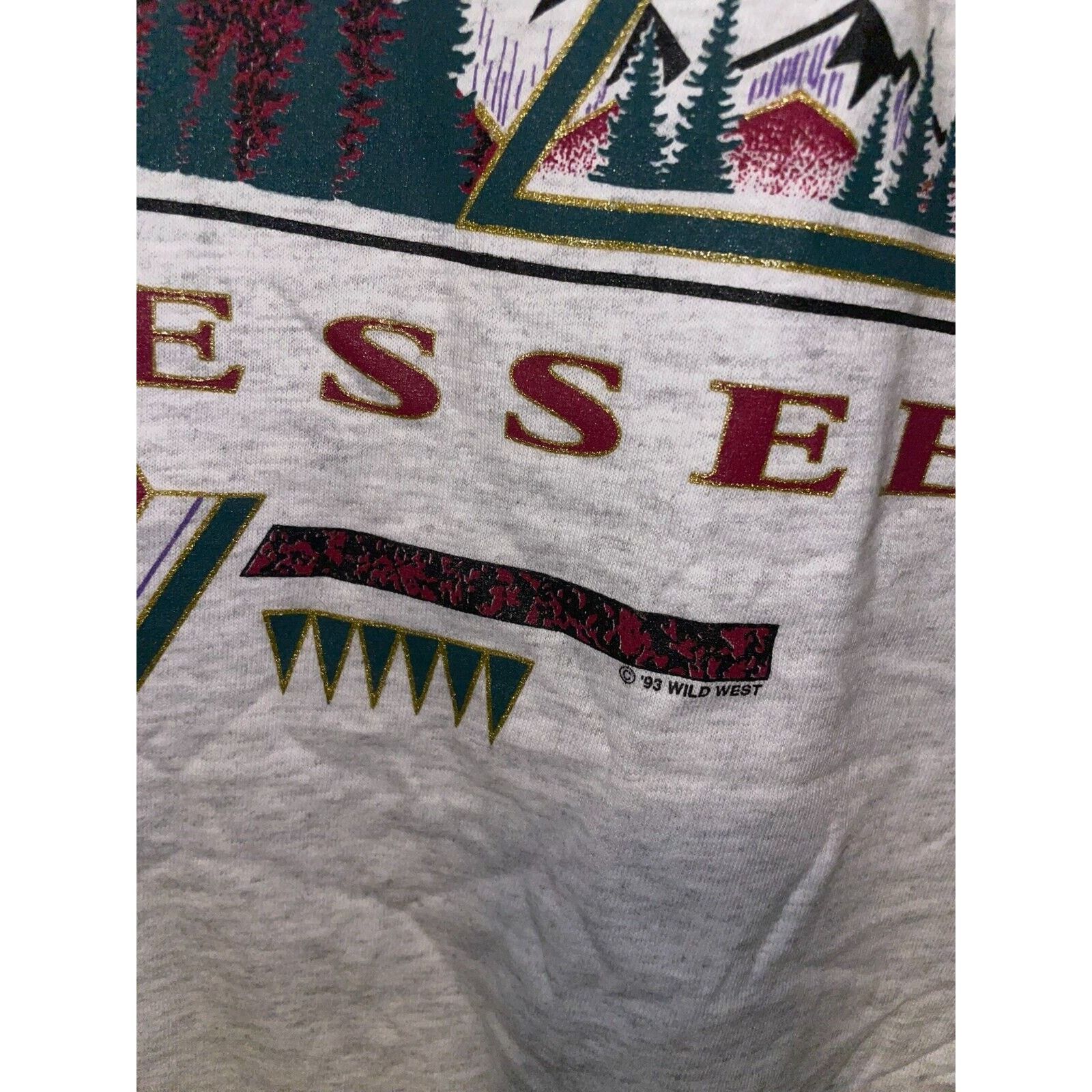 Signal Sport Vintage Gatlinburg Shirt TN Tennessee Gray Tee VTG 90s Large Size US L / EU 52-54 / 3 - 7 Thumbnail