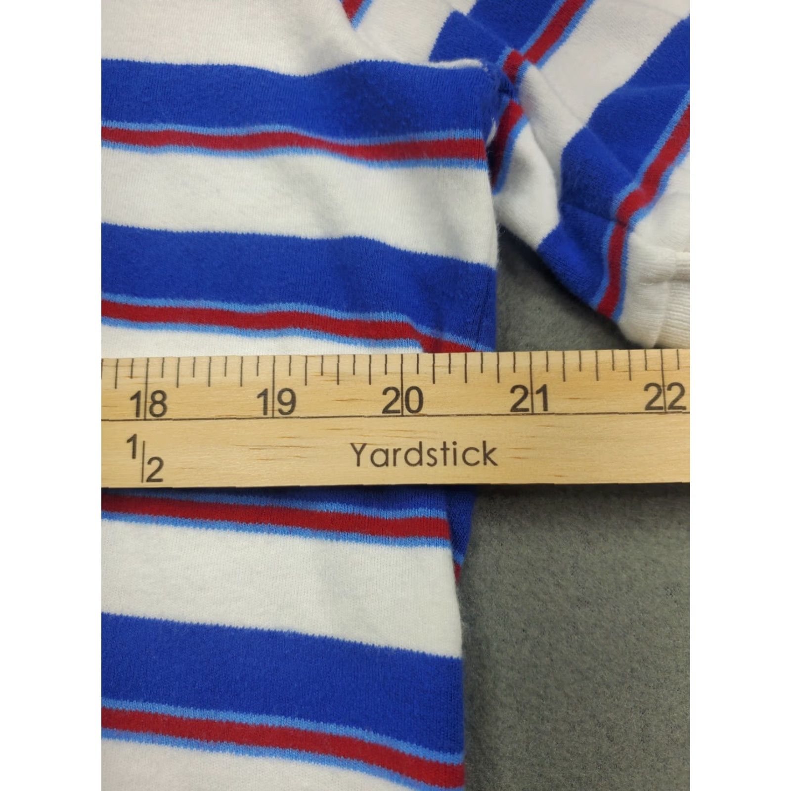 Chaps Chaps Polo Shirt Mens L Short Sleeve Striped Navy 100% Cotton Golf Rugby Shirt Polo Size US L / EU 52-54 / 3 - 6 Thumbnail