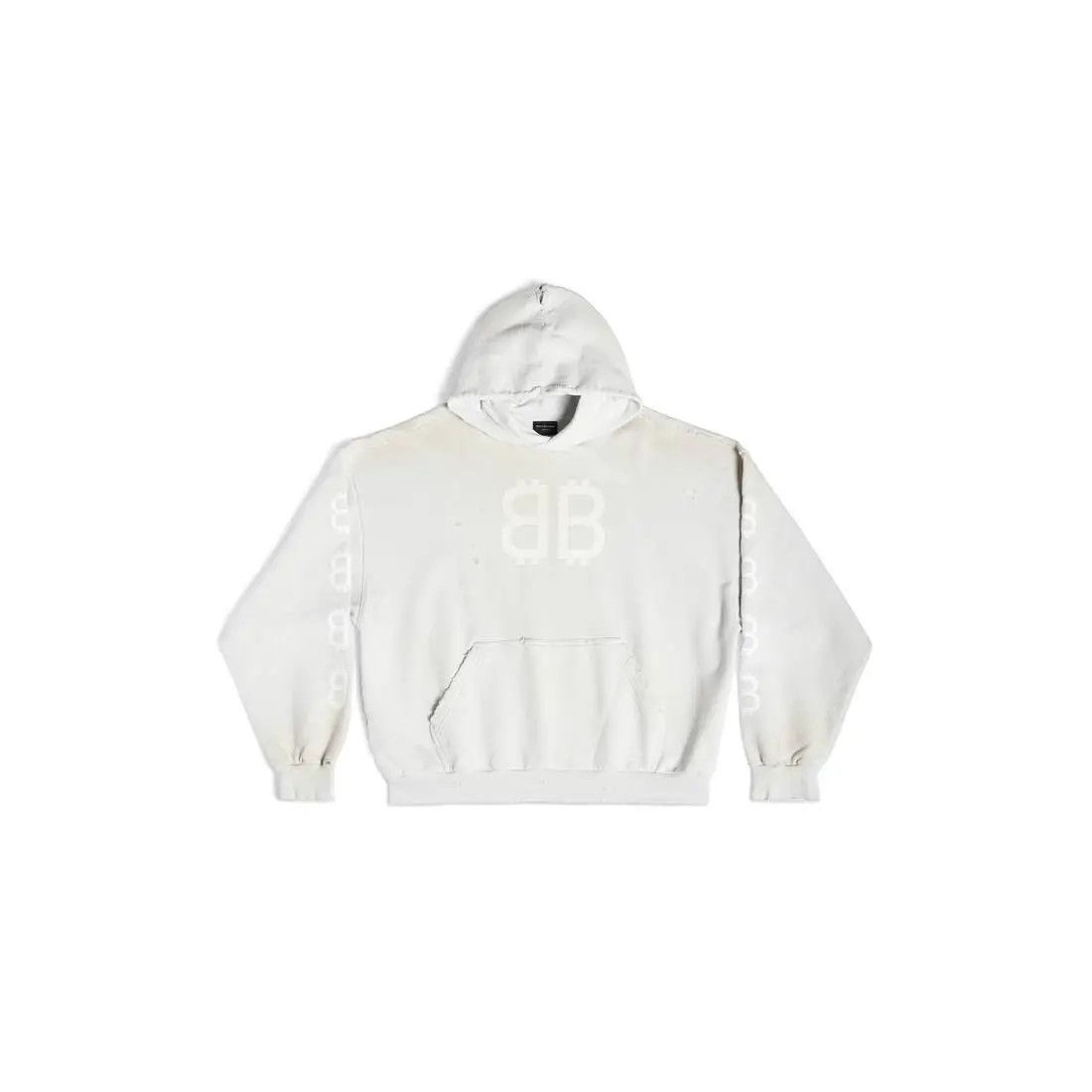 Balenciaga o1tr1nto1025 Dup / Crypto Hoodie Medium Fit in White Size US XL / EU 56 / 4 - 1 Thumbnail