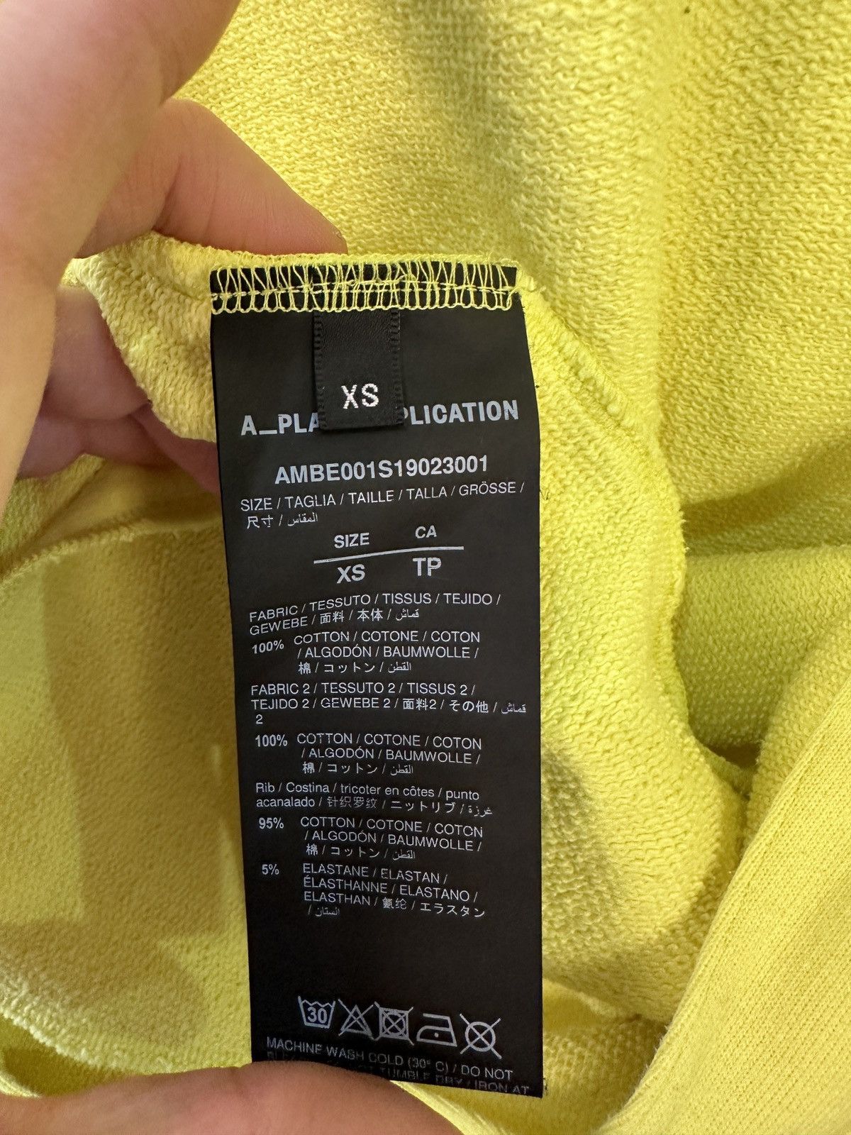 Other A_PLAN_APPLICATION Full Zip Hoodie Neon Yellow Raccagni Zip Size US XS / EU 42 / 0 - 10 Thumbnail