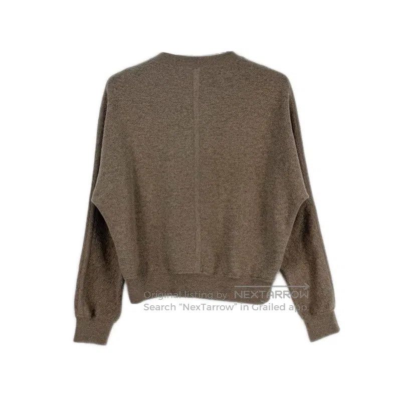 Hermes Hermes Oatmeal color double-sided shearling batwing sweate Size XS / US 0-2 / IT 36-38 - 2 Thumbnail