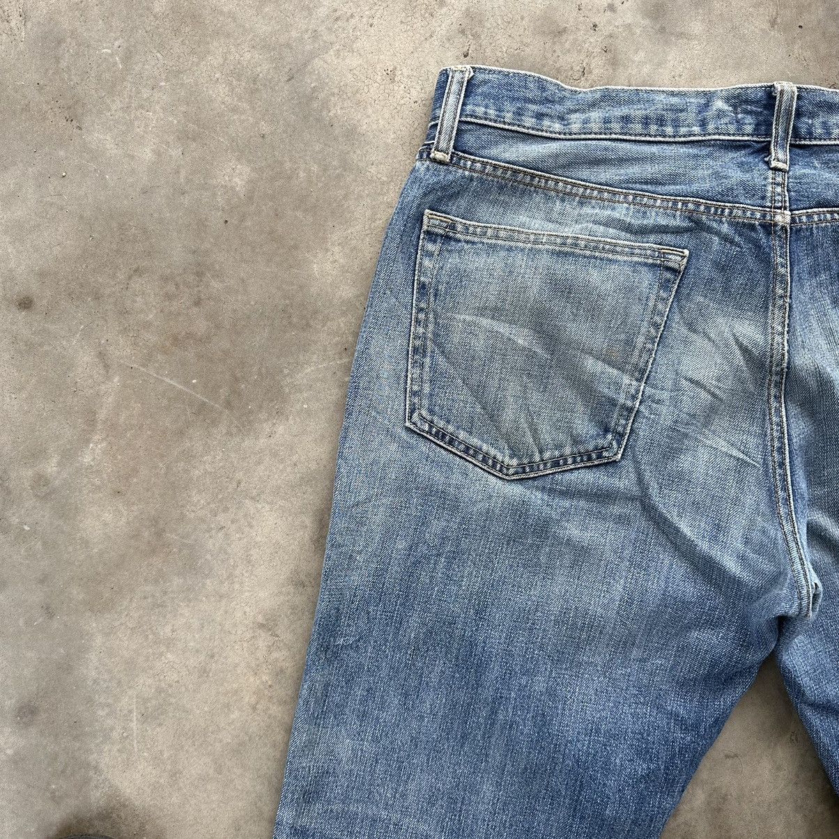 Japanese Brand Vintage Japanese Distressed Faded Denim Jean Pant W38 Size US 38 / EU 54 - 13 Thumbnail