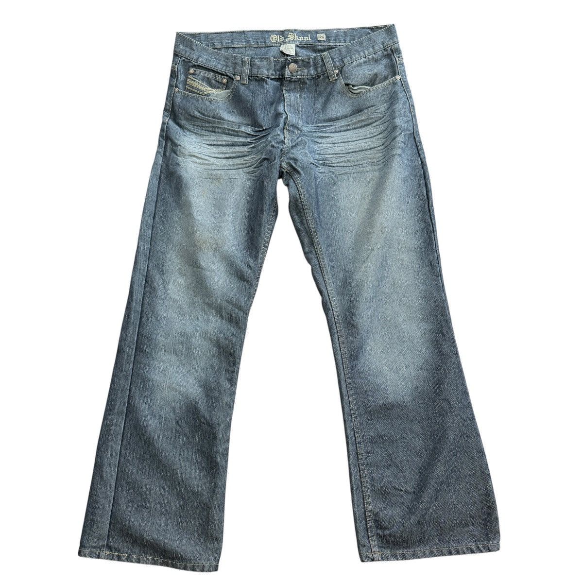 Vintage Old Skool Jeans Embroidered Y2K 2000s Hip Hop Vintage Size US 38 / EU 54 - 1 Thumbnail