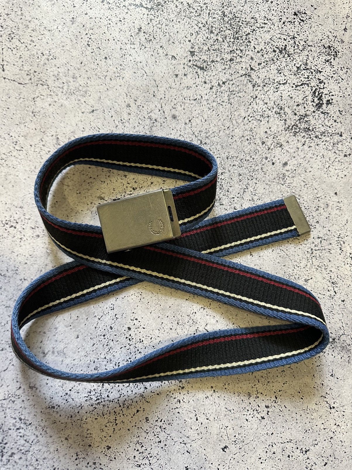 Fred Perry Vintage Fred Perry Belt Embroidered Logo Metal Y2K USA Size ONE SIZE - 3 Thumbnail