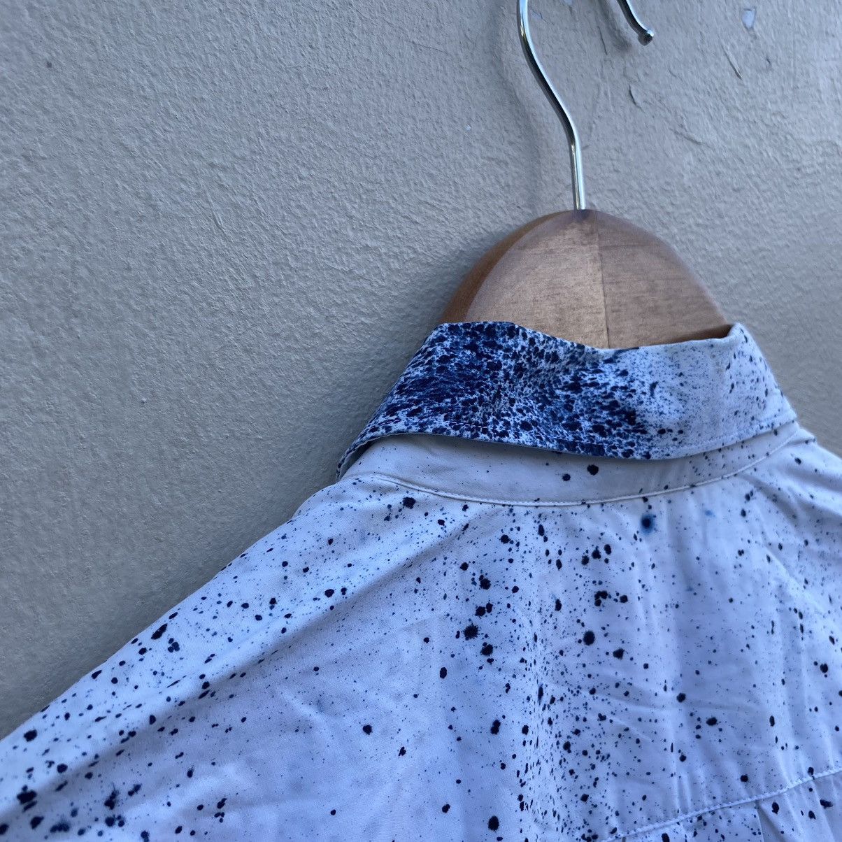 Comme des Garcons Comme des Garcons White Ink Splatter Longsleeve Shirt Size US S / EU 44-46 / 1 - 9 Thumbnail