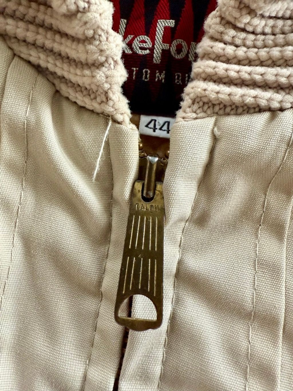 Vintage 70s Tan Fleece Lined Ranch Coat 44/L Size US L / EU 52-54 / 3 - 5 Thumbnail