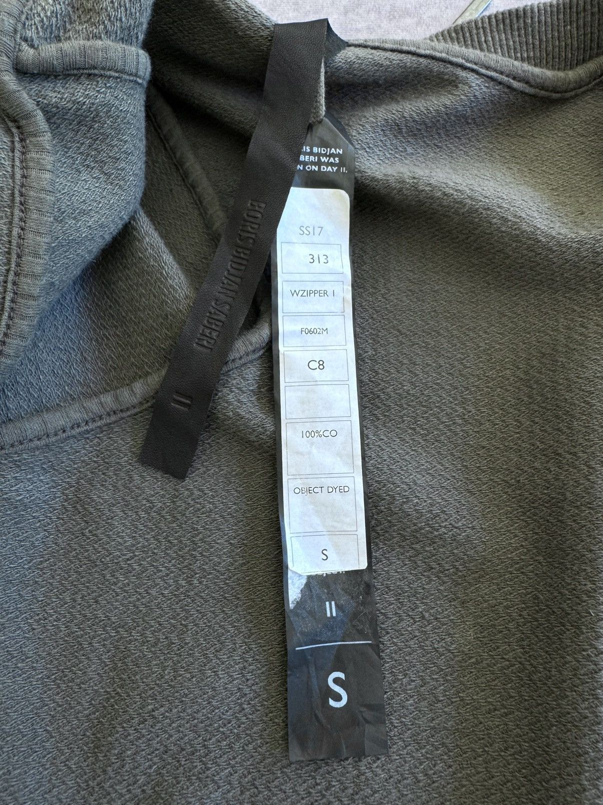 Boris Bidjan Saberi Boris Bidjan Saberi SSI7 WZIPPER I Object Dyed Zipper Jacket Size US S / EU 44-46 / 1 - 6 Thumbnail
