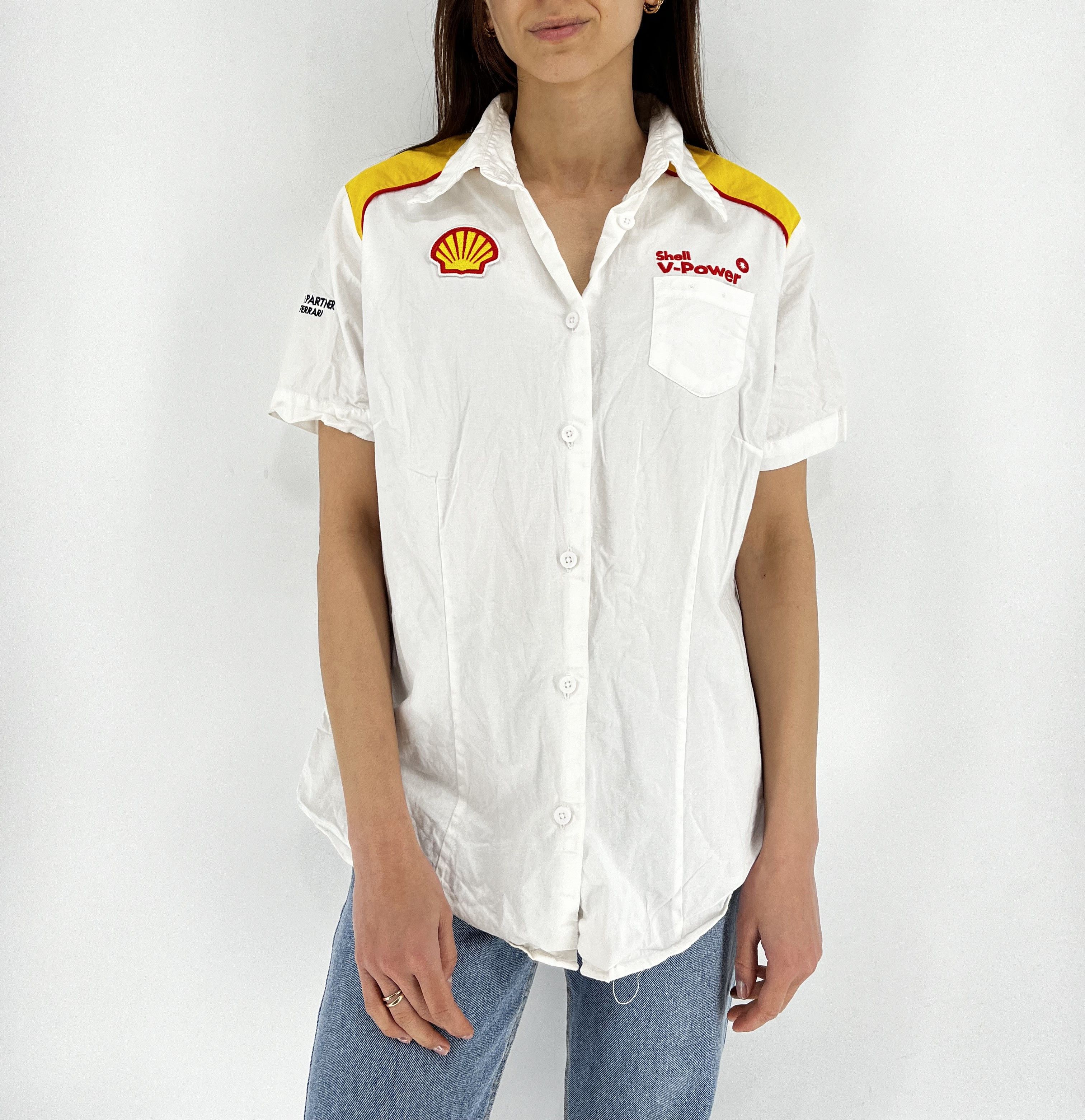 Ferrari × Formula 1 FERRARI T SHIRT JERSEY RACING FORMULA ONE SHELL OFFICIAL Size L / US 10 / IT 46 - 1 Thumbnail