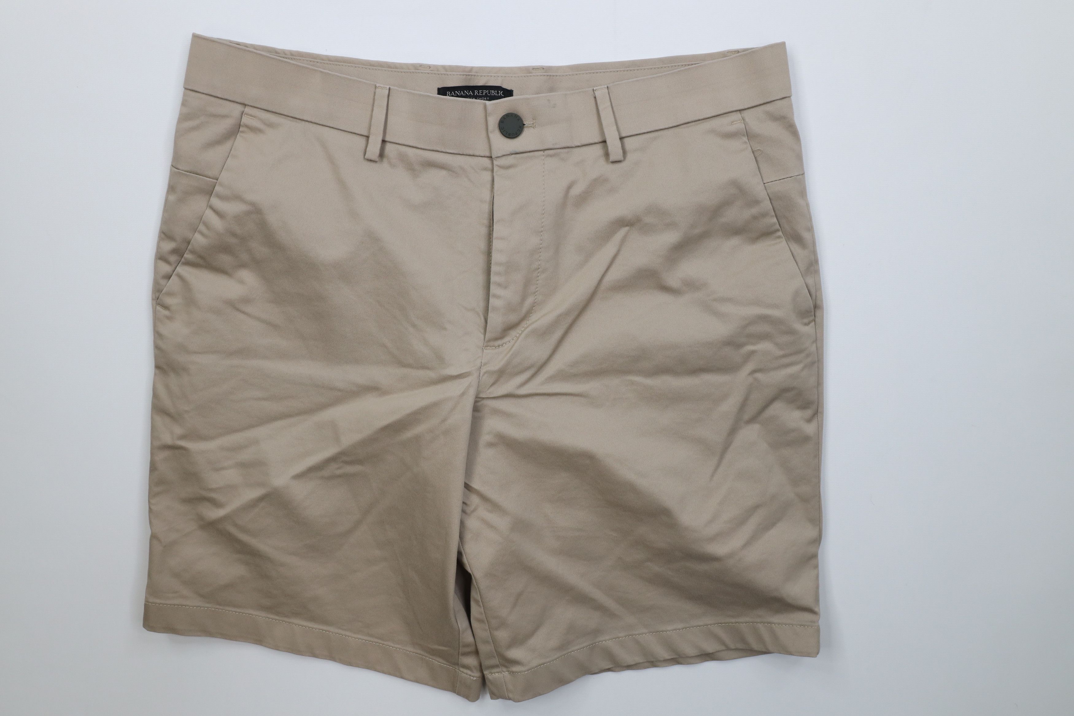 Banana Republic Banana Republic Above Knee Chino Shorts Khaki Tan Beige Size US 33 - 1 Thumbnail