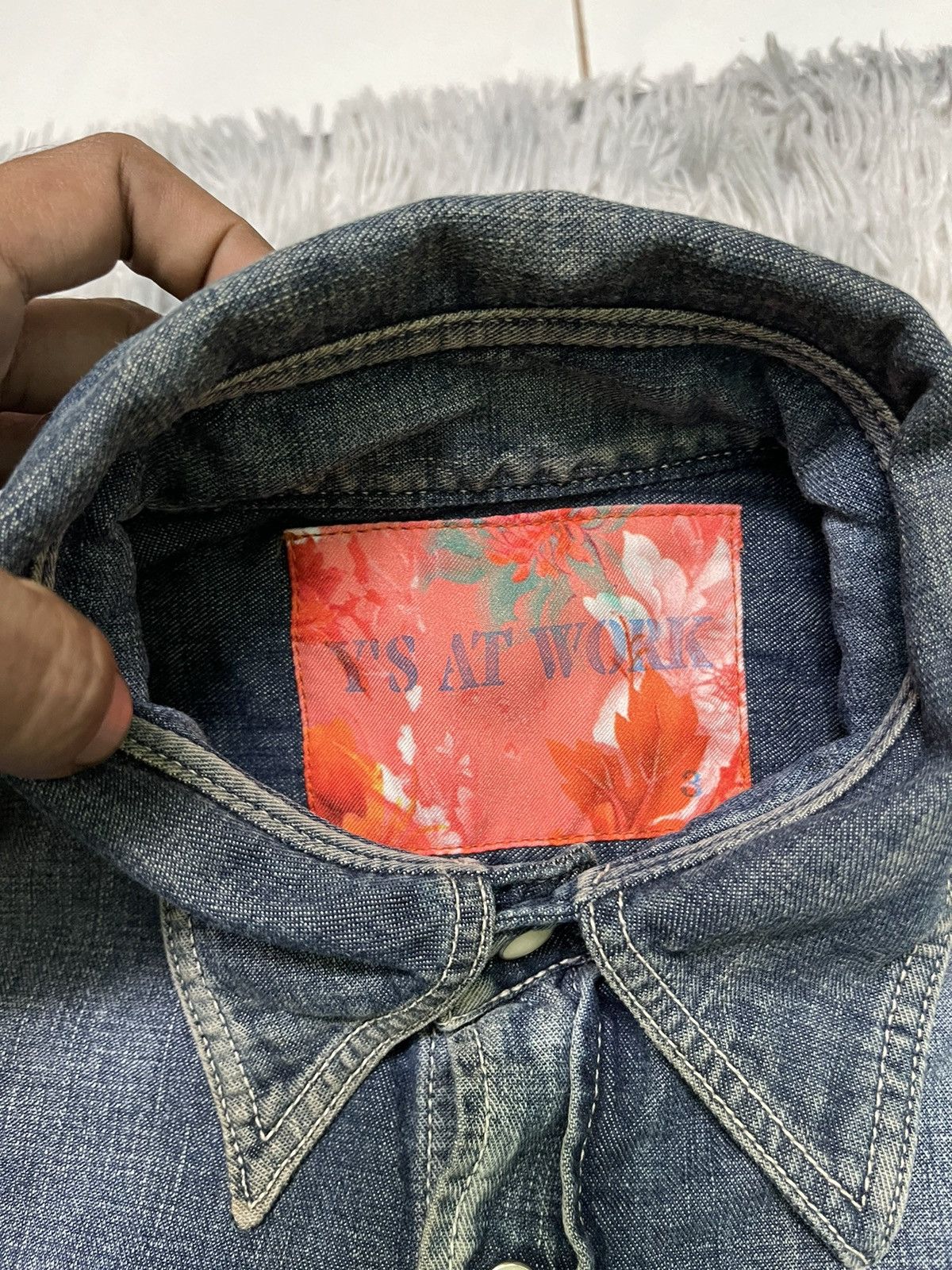 Yohji Yamamoto 90s YOHJI YAMAMOTO DENIM BUTTON UP RARE Size US L / EU 52-54 / 3 - 10 Thumbnail