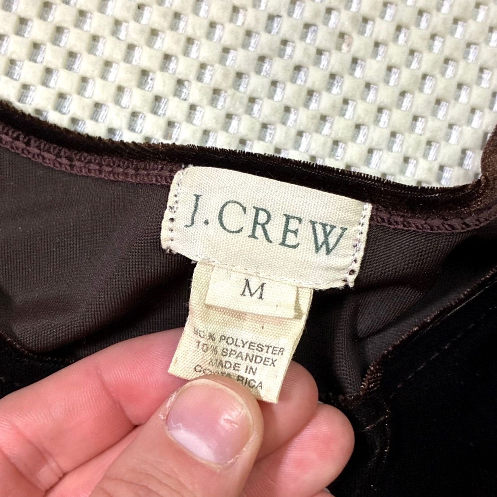 J.Crew EUC J. Crew Brown Velvet Short Sleeve Knee Length Sheath Dress Women's M Size 32" / US 10 / IT 46 - 4 Thumbnail