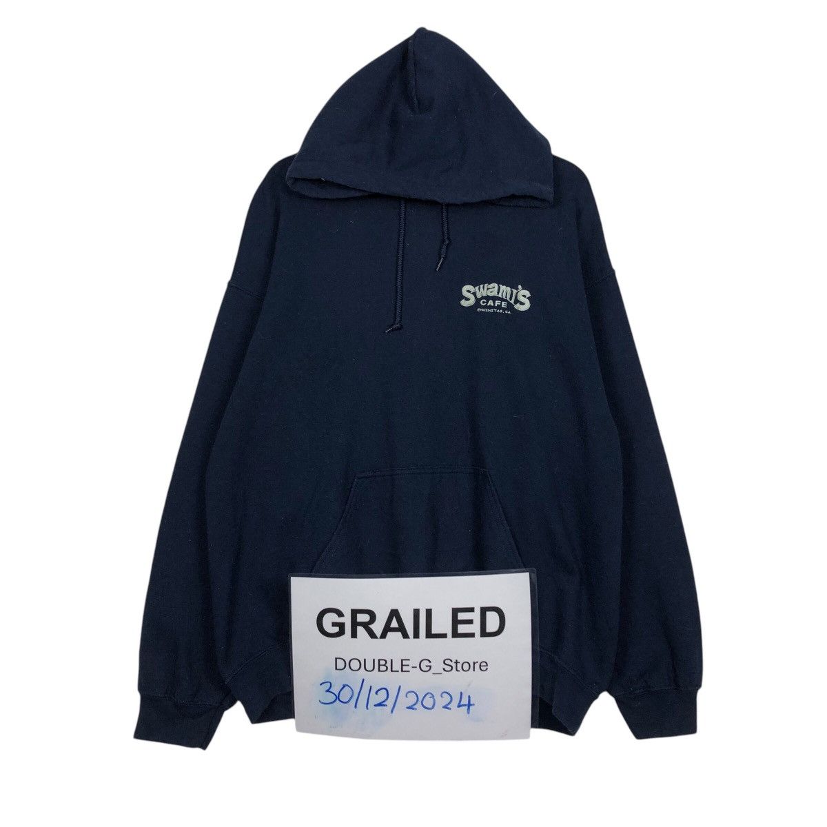 Gildan 📌Vintage Hoodie Pull Over Swami's Cafe Big Logo Size US L / EU 52-54 / 3 - 1 Thumbnail