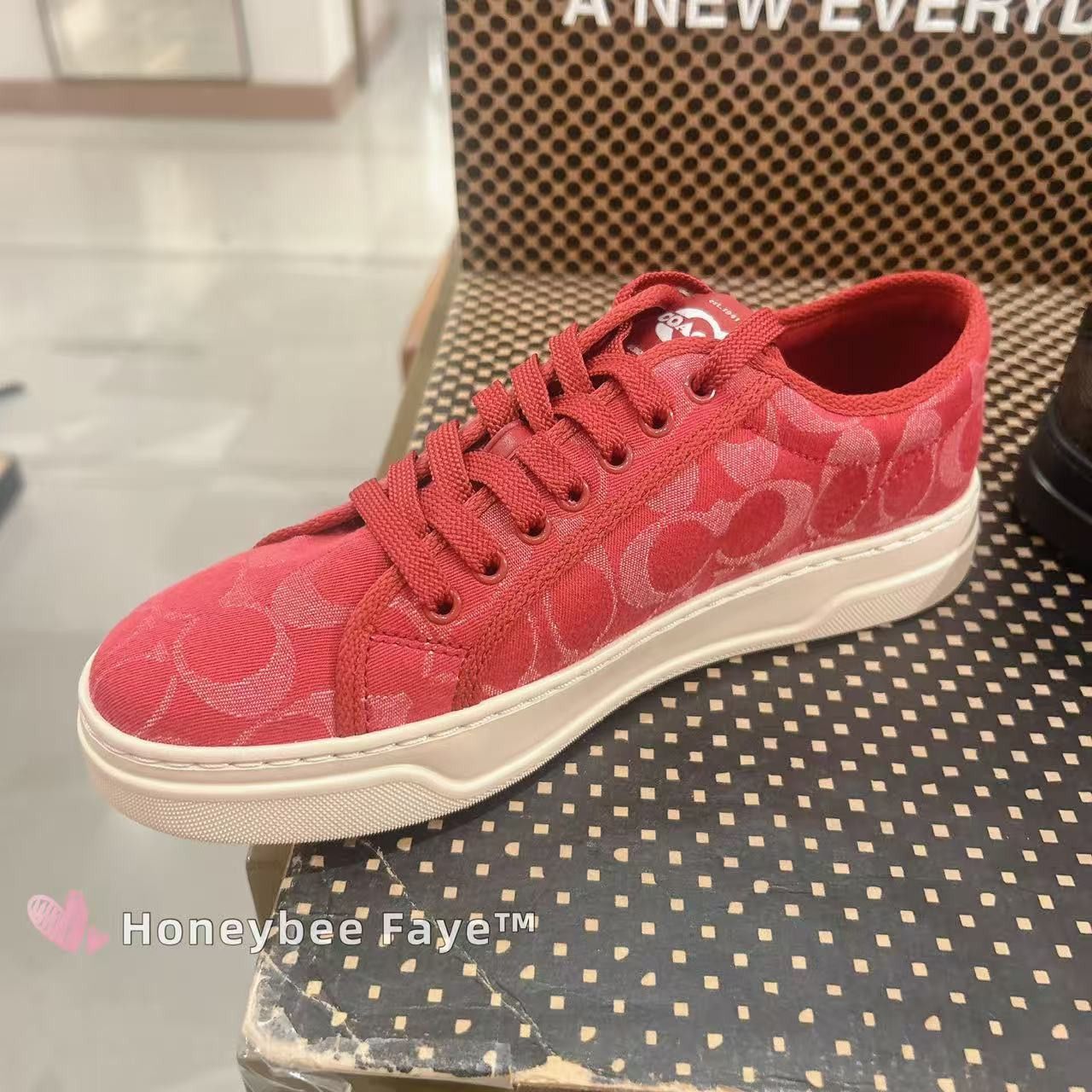 Coach Canvas Sneaker In Signature Denim CDE35 Size US 6.5 / IT 36.5 - 2 Thumbnail