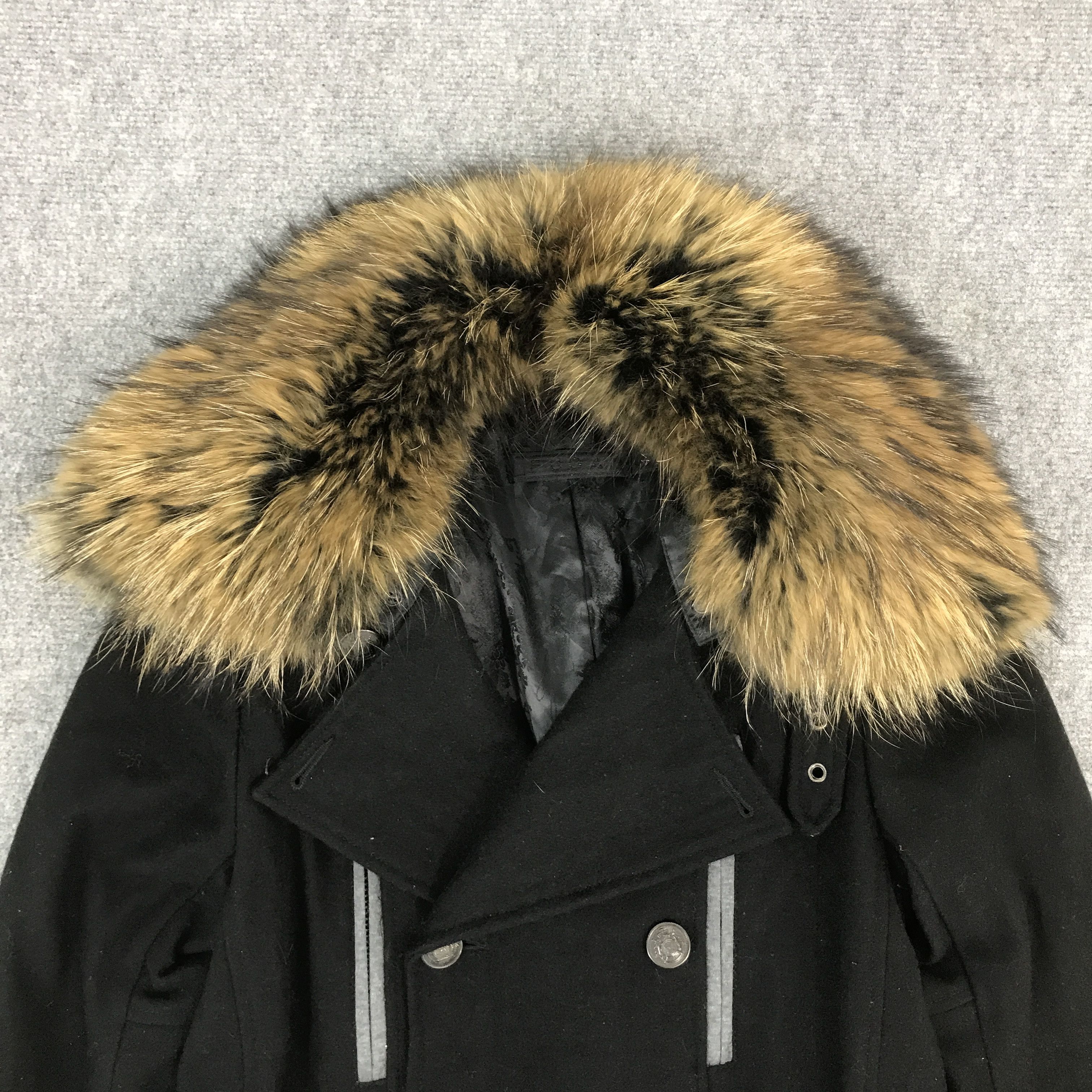 GOSTAR DE FUGA × If Six Was Nine × Japanese Brand FUGA DOUBLE BREASTED FUR COLLAR WOOL JACKET Size US S / EU 44-46 / 1 - 3 Thumbnail