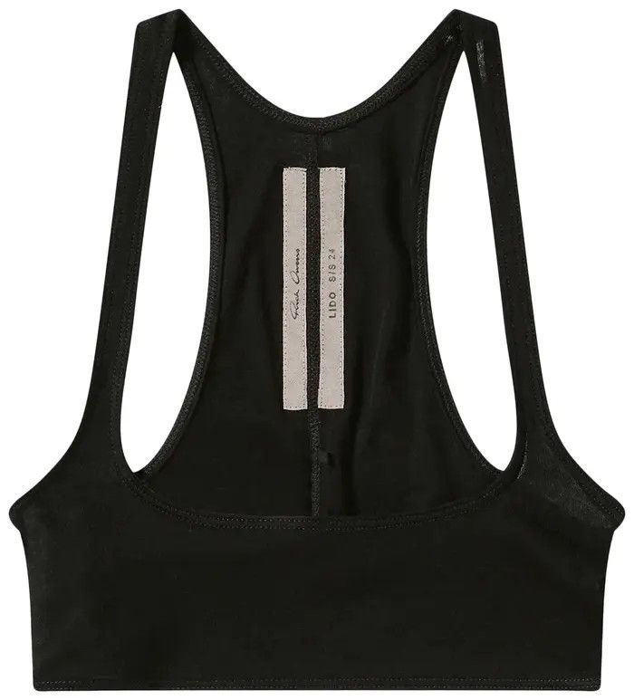 Rick Owens o1y0126 Crop Top in Black Size S / US 4 / IT 40 - 1 Thumbnail