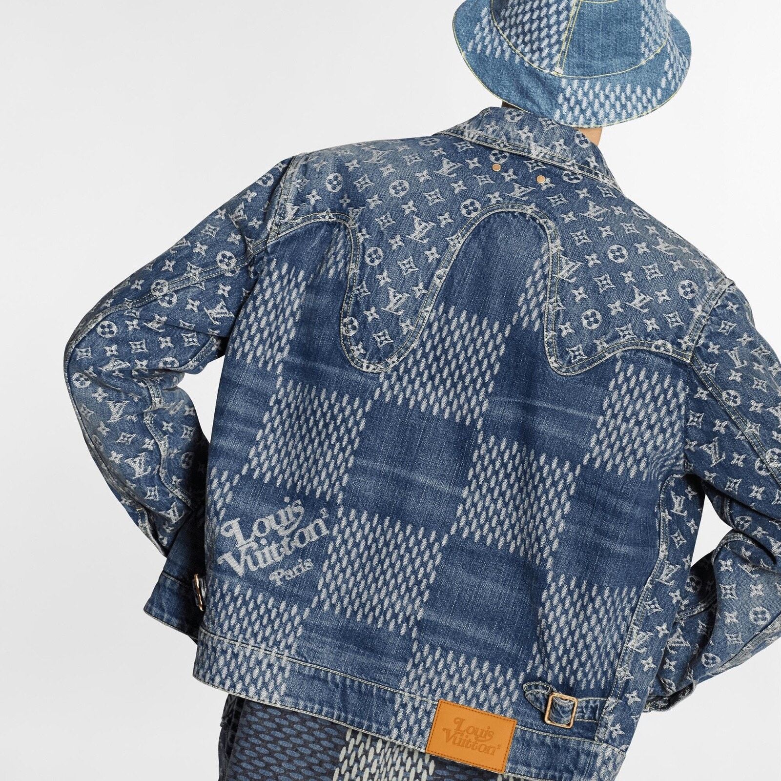 Louis Vuitton Louis Vuitton x Nigo Giant Damier Waves Trucker Jacket 48 Size US M / EU 48-50 / 2 - 14 Thumbnail