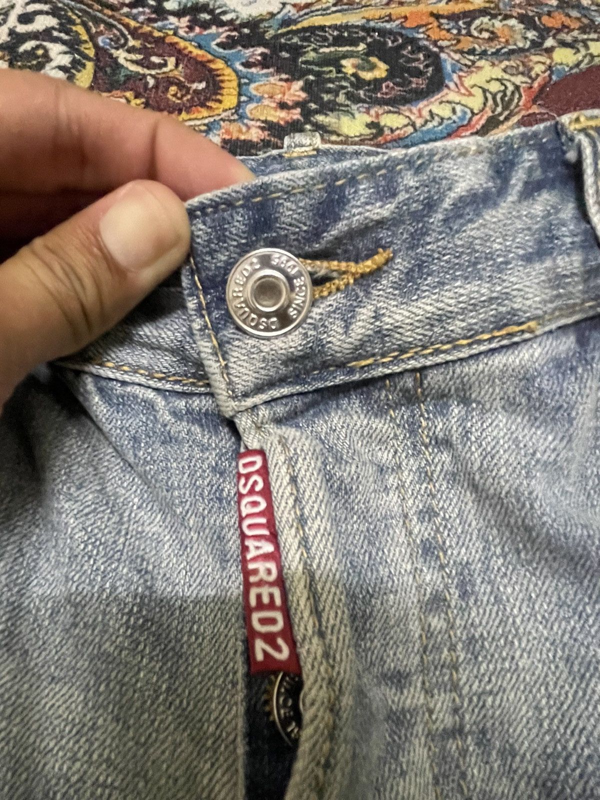 Dsquared2 Dsquared2 Thrashed Punk Light Blue Jeans Size US 33 - 6 Thumbnail