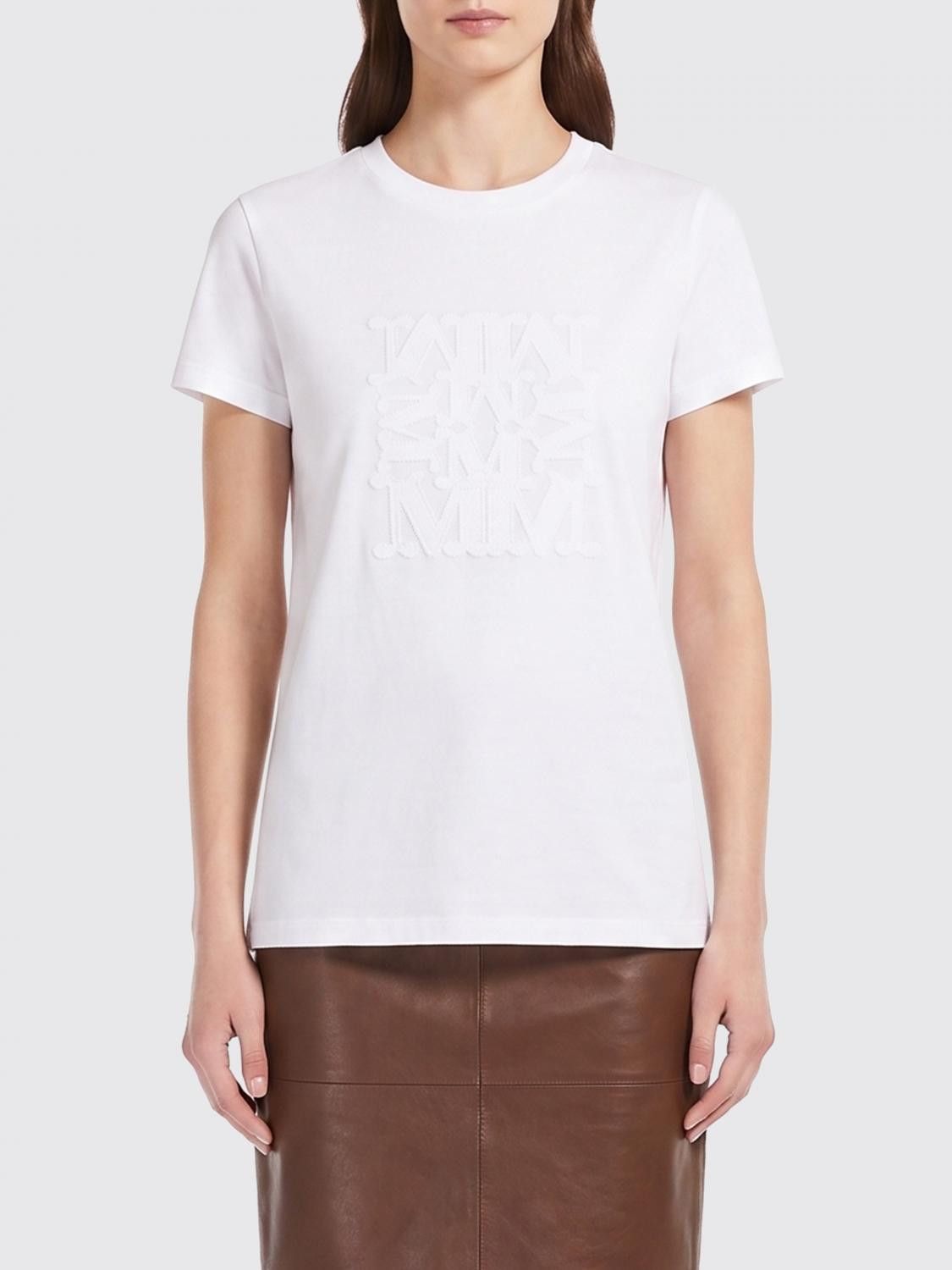 Max Mara Max Mara T-Shirt Woman White Size XS / US 0-2 / IT 36-38 - 1 Thumbnail