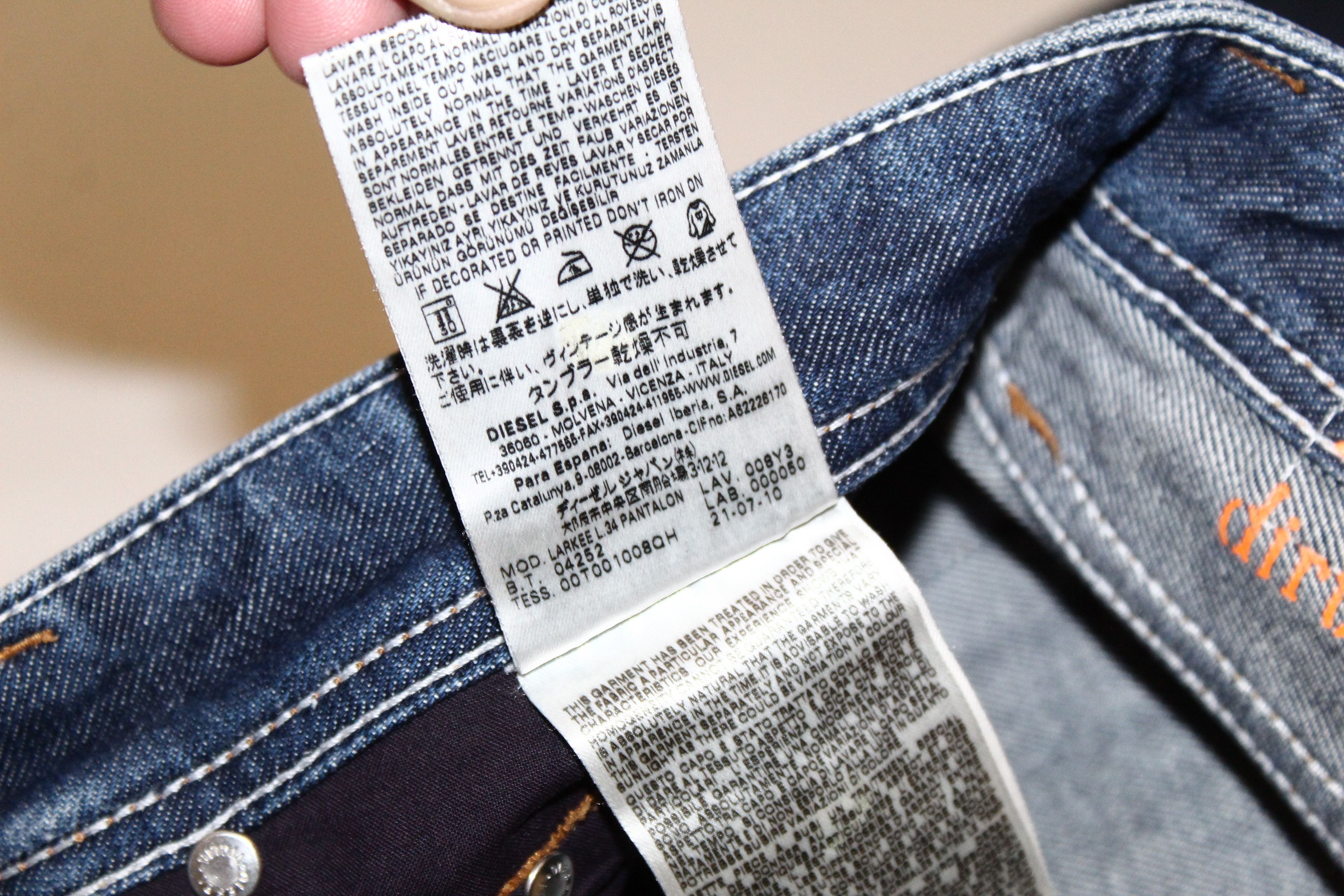 Diesel DIESEL D.N.A. Larkee Regular-Straight 008Y3 Distressed Jeans Size US 32 / EU 48 - 11 Thumbnail