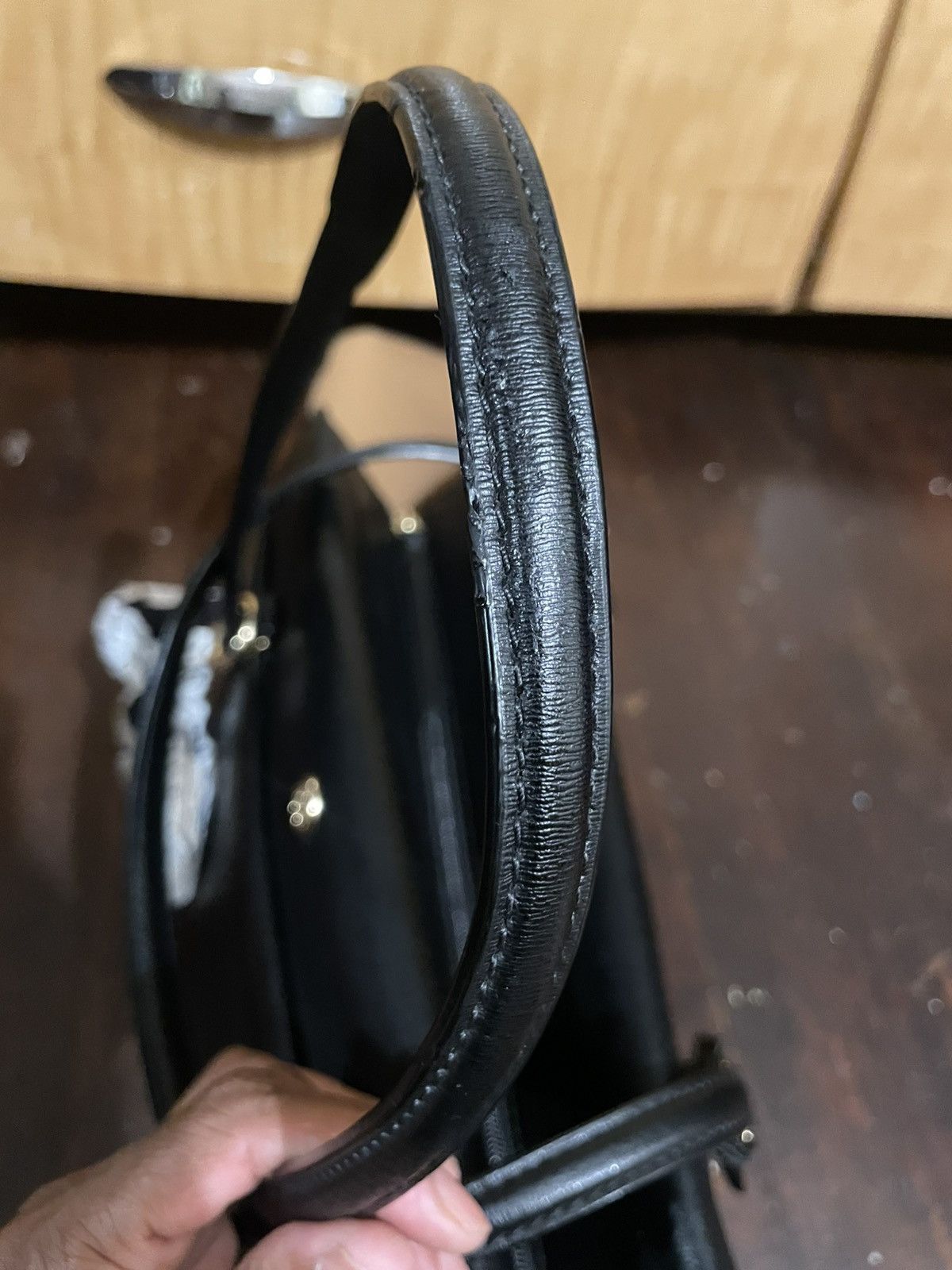 Tory Burch Tory Burch Bag Parker Tote Medium Black Leather Size ONE SIZE - 7 Thumbnail