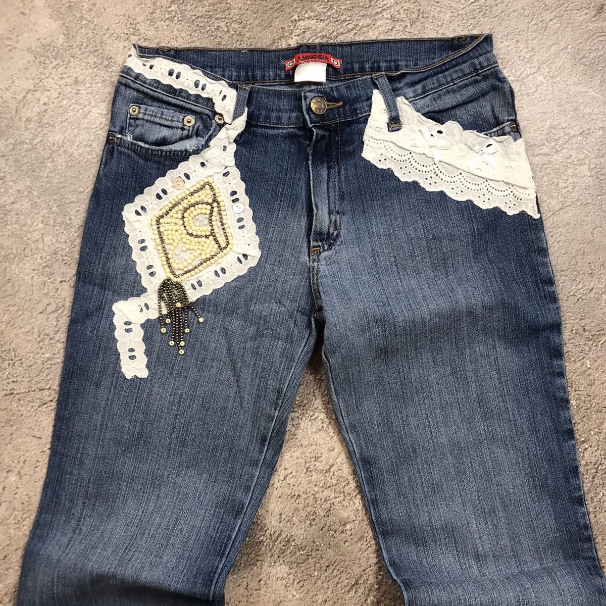 Vintage Vintage 90s Faded Distressed Baggy Jeans Skate Streetwear 27 Size 27" / US 4 / IT 40 - 3 Thumbnail