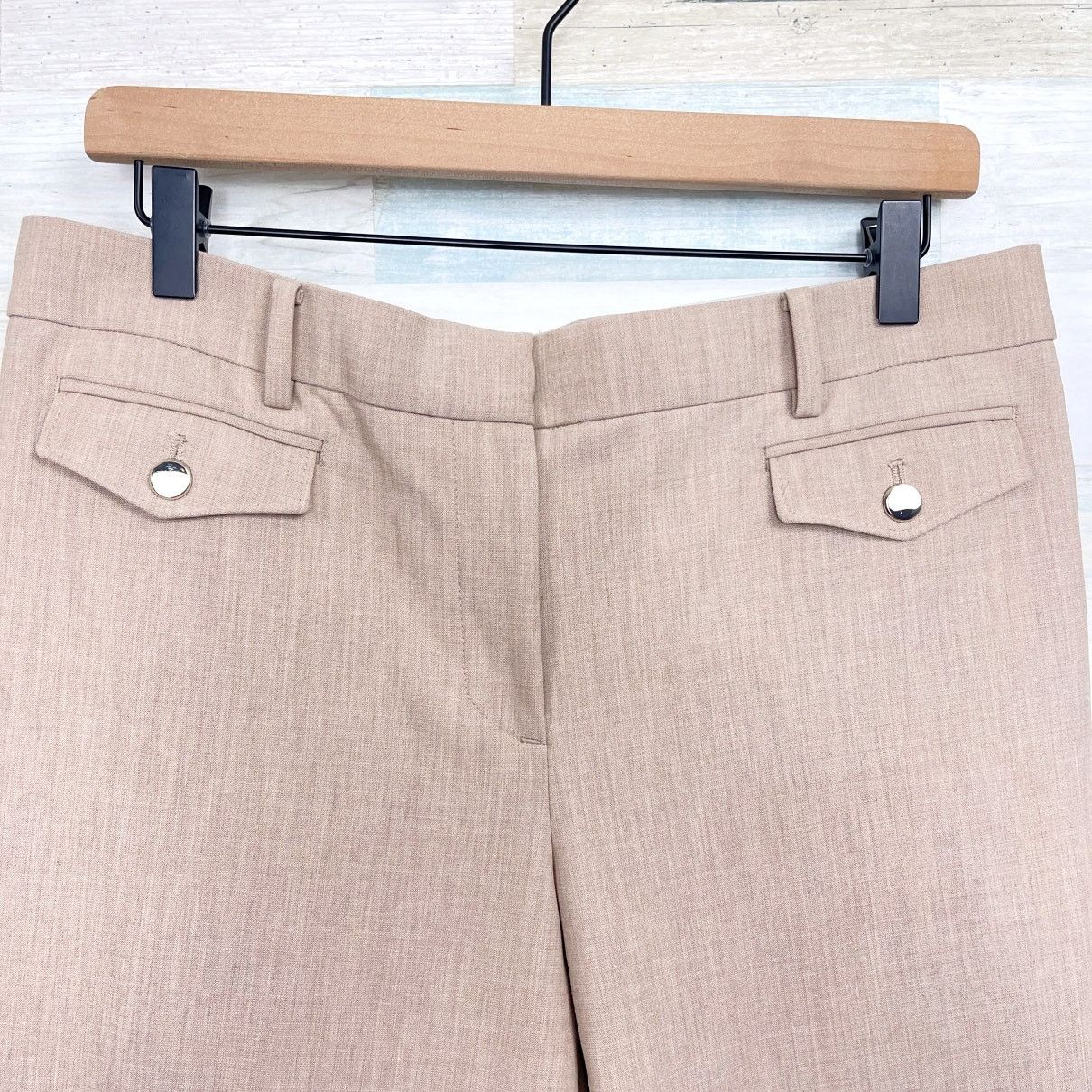 Ann Taylor Ann Taylor The Straight Pants Brown Mid Rise Career Womens 8 Size 30" / US 8 / IT 44 - 2 Thumbnail