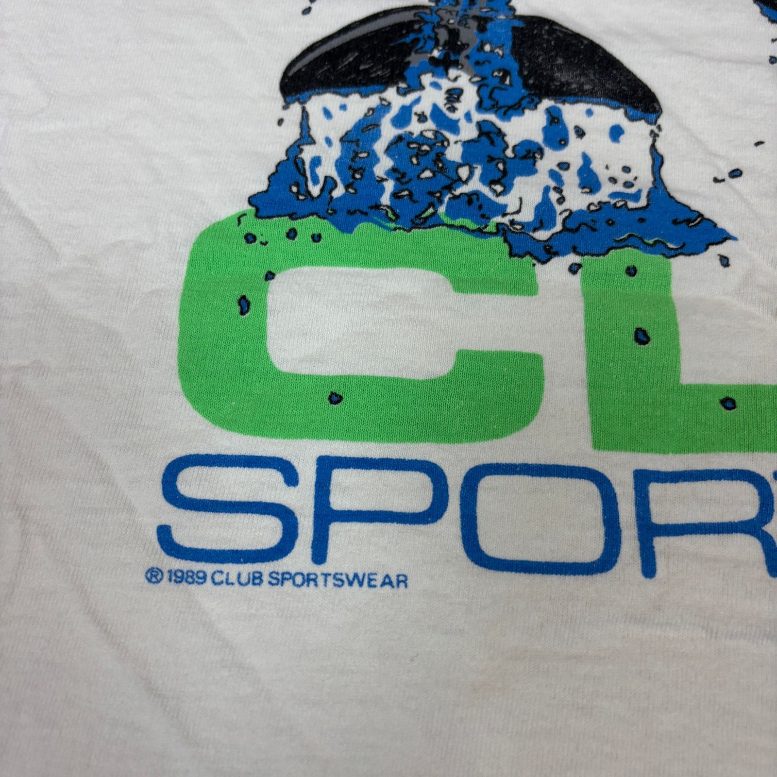 Vintage Vintage 80s Club Sportswear Imagine Dolphins Shirt Men's XL Size US XL / EU 56 / 4 - 5 Thumbnail