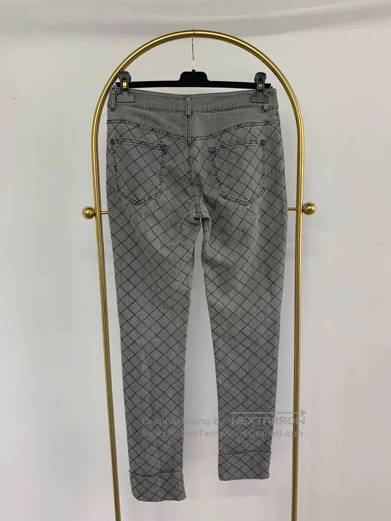 Chanel Chanel Light Gray Plaid Jeans . Size US 32 / EU 48 - 3 Thumbnail