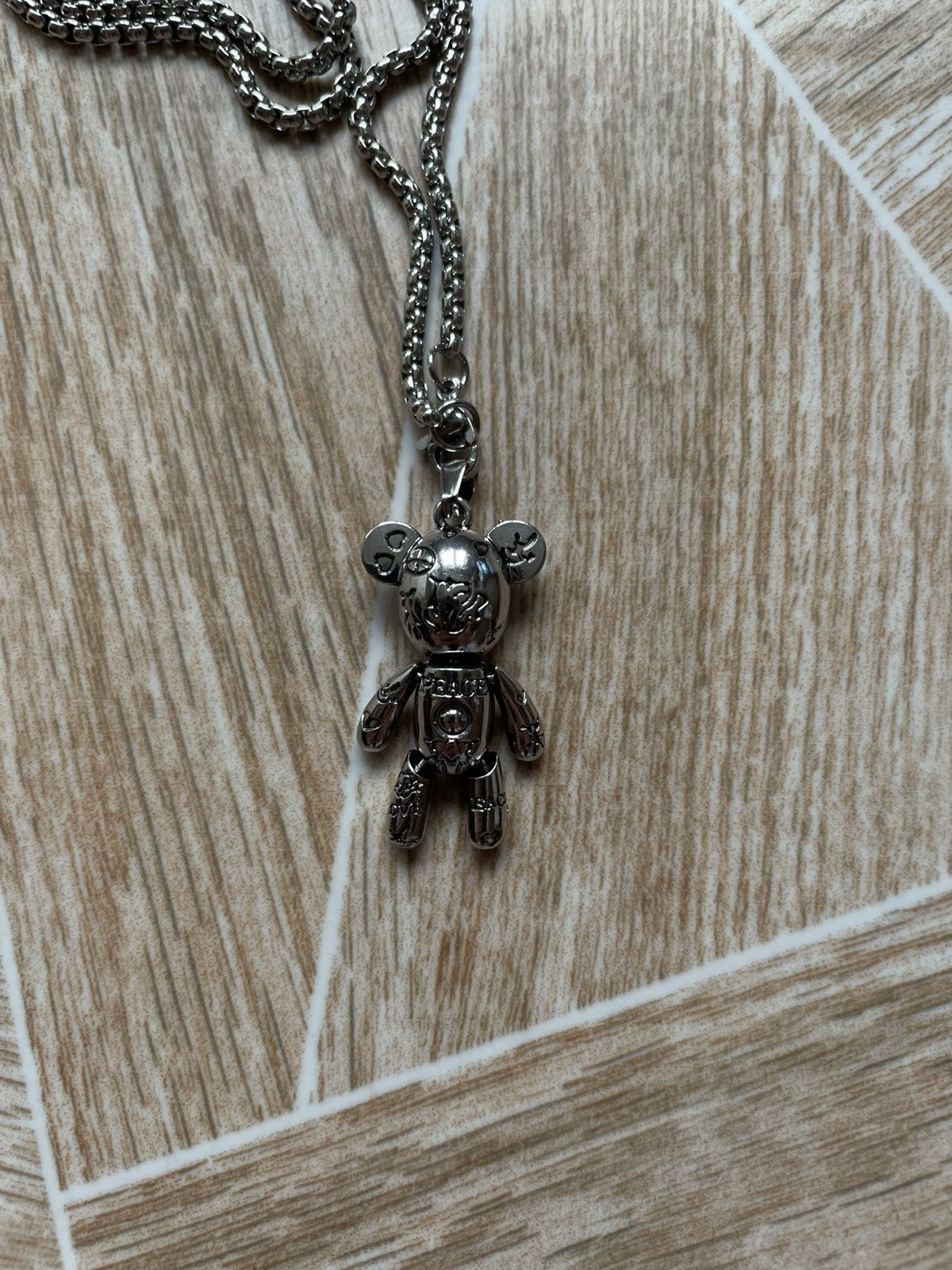 Japanese Brand × Jewelry Rare Avant Garde Y2K Chain Multi Logo Toy Bear Necklaces Size ONE SIZE - 2 Thumbnail