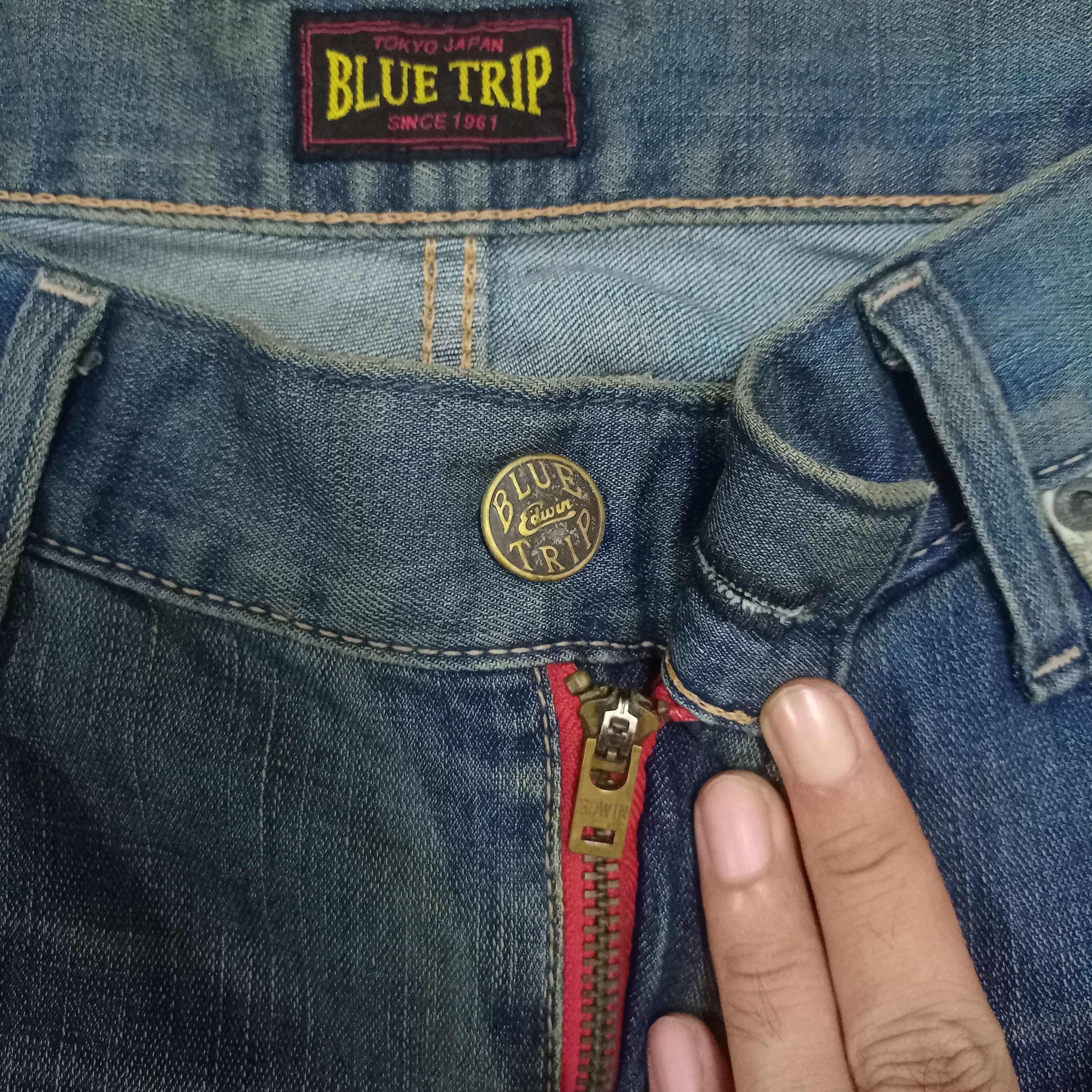 Edwin Vintage Japanese Edwin Blue Trip Mud Wash Loose Jeans Size US 30 / EU 46 - 3 Thumbnail