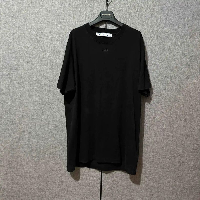 Off-White Off-White Black Cotton Printed Embroidery T-Shirt 0089 Size US XL / EU 56 / 4 - 1 Thumbnail