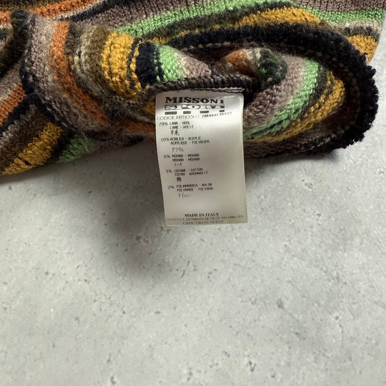 Missoni Missoni Sport Wool Blend Striped Turtleneck Knit Pullover 44 Size M / US 6-8 / IT 42-44 - 6 Thumbnail