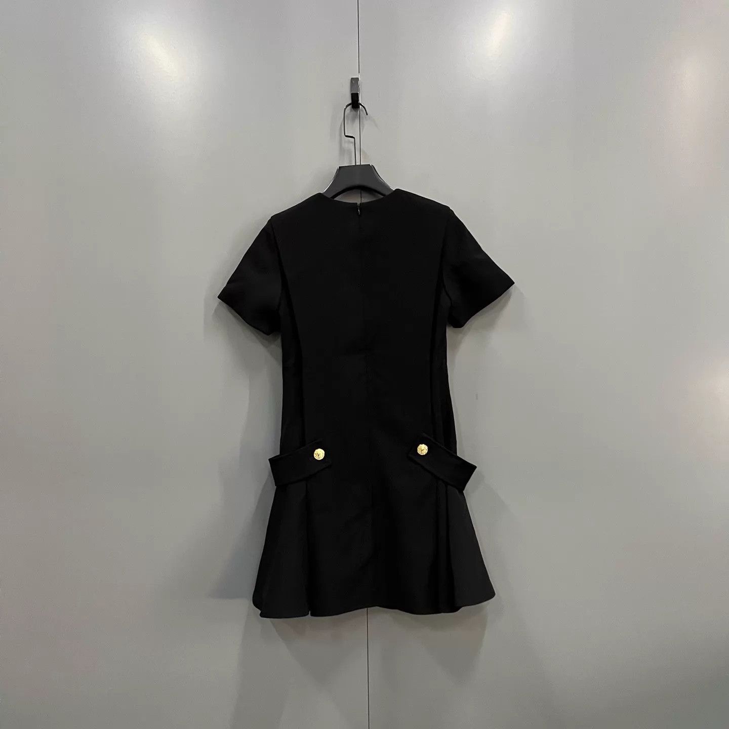 Louis Vuitton lv black short-sleeve dress 32 95 new Size XXS / US 00 / IT 34 - 2 Thumbnail
