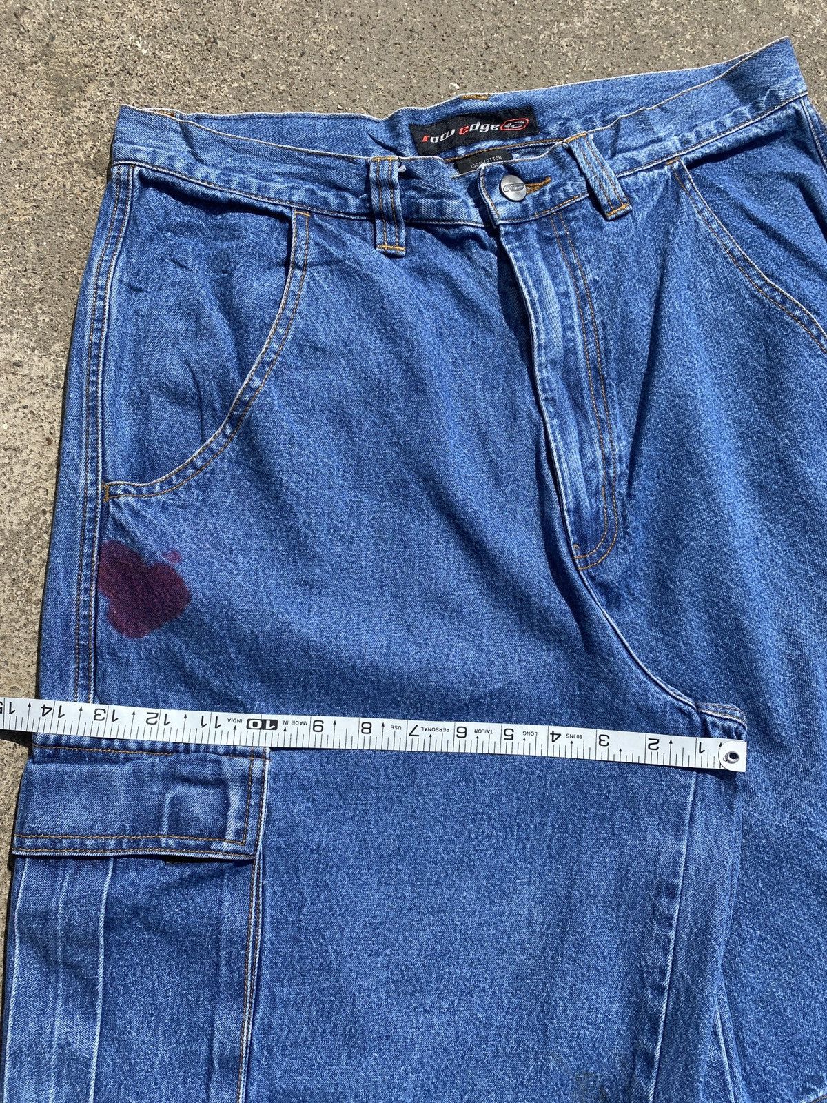 JNCO × Vintage ROW edge Denim Baggy short Size US 32 / EU 48 - 5 Thumbnail