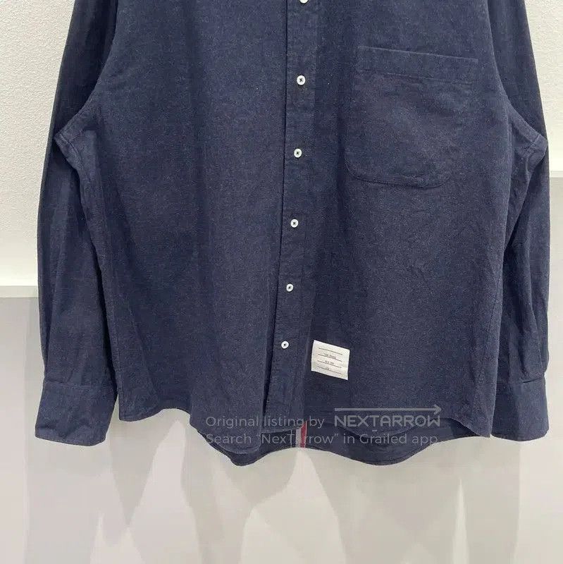 Thom Browne Thom Browne Navy Cotton Long Sleeve Shirt . Size US M / EU 48-50 / 2 - 5 Thumbnail