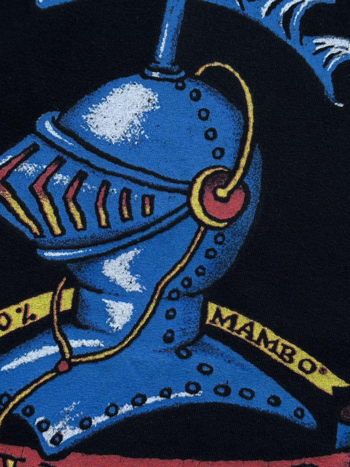 Mambo 🫧 Vintage 1994 MAMBO T-Shirt "SIR FER" Knight Graphic Rare Size US XL / EU 56 / 4 - 9 Thumbnail