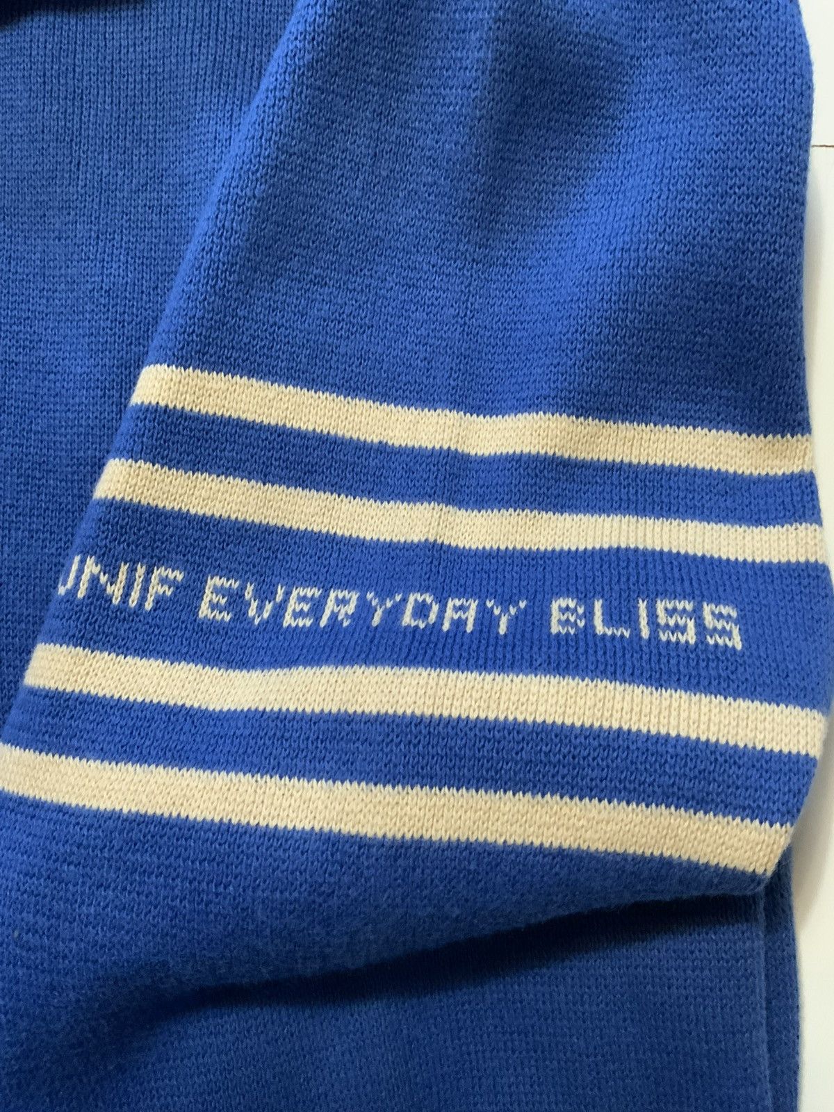 UNIF NWOT UNIF Everyday Bliss Fitz Knit Rugby Pullover Sweater Size US M / EU 48-50 / 2 - 7 Thumbnail