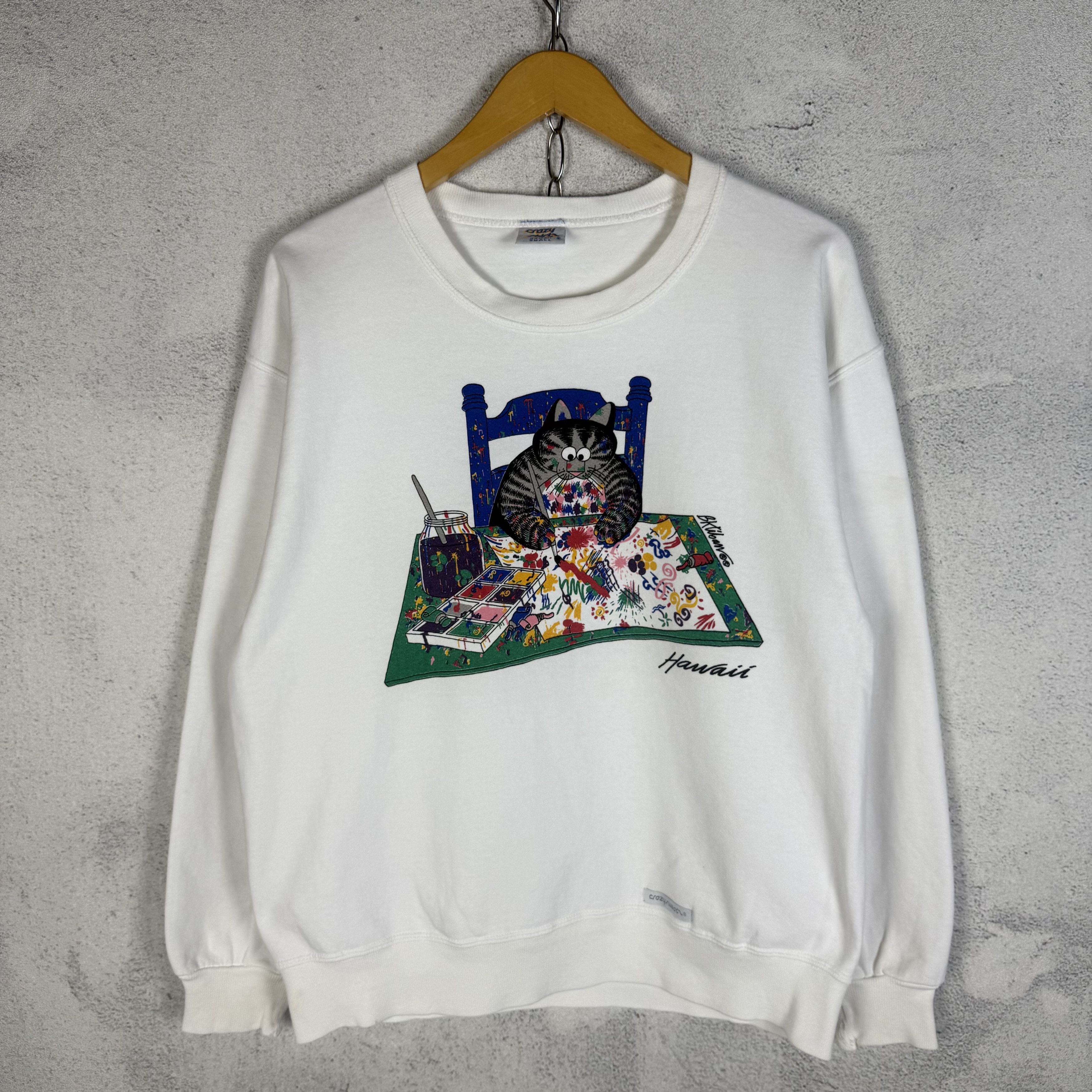 Vintage Vintage Crazy Shirts Sweatshirt Crewneck Size US S / EU 44-46 / 1 - 1 Thumbnail