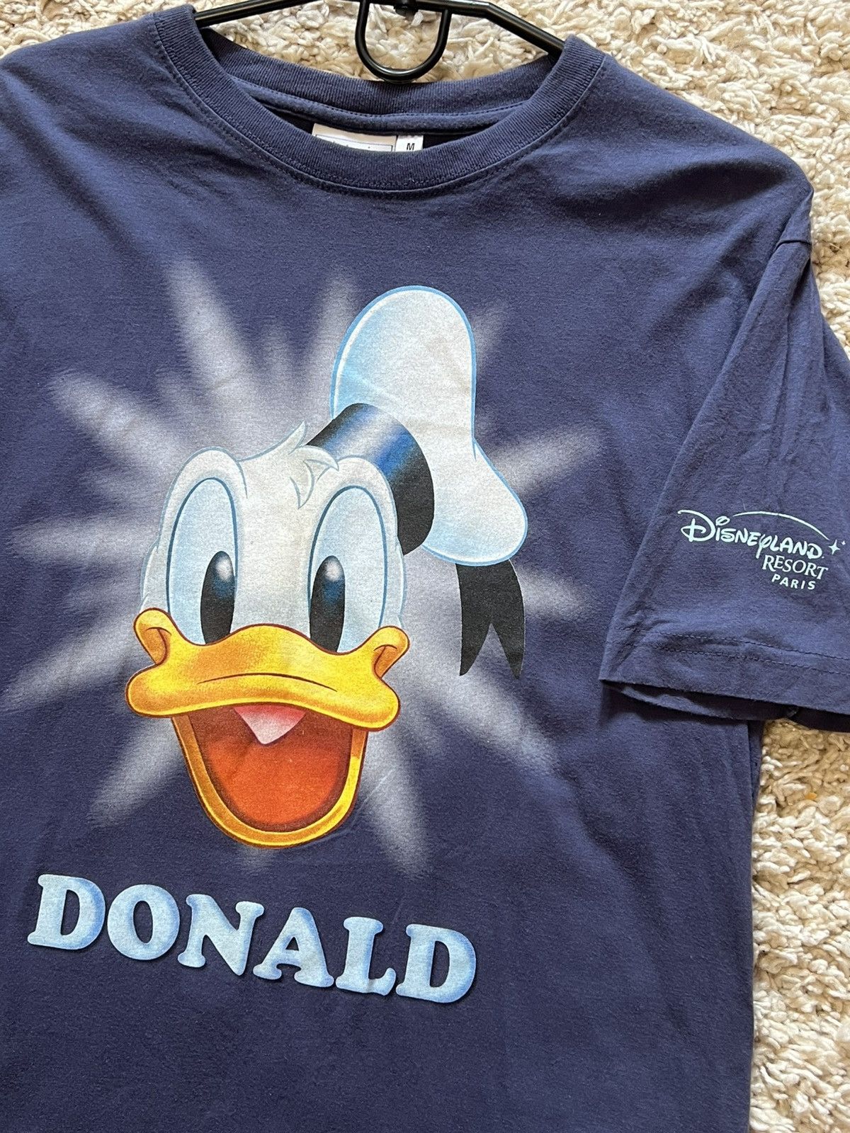 Vintage Vintage Donald Duck DisneyLand Paris movie tee rare Size US M / EU 48-50 / 2 - 2 Thumbnail