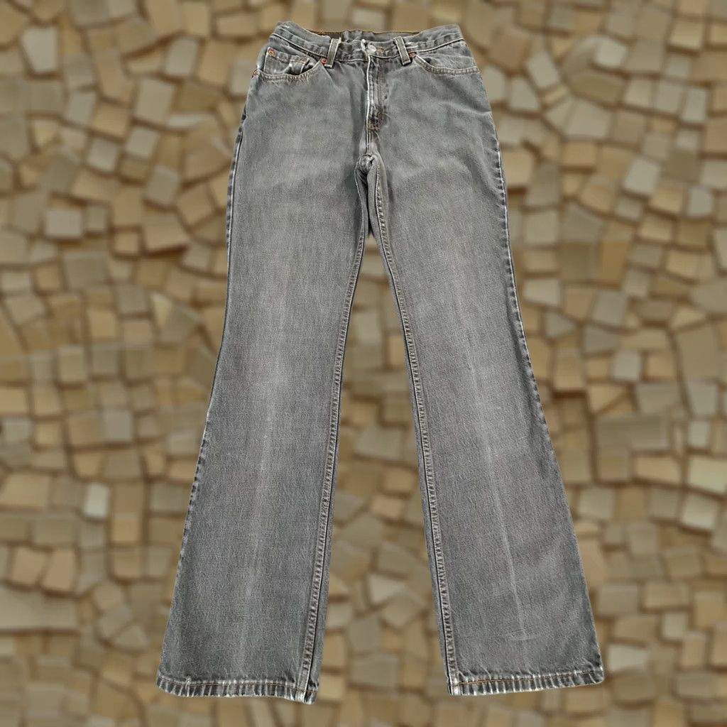 Levi's VINTAGE Levi's 517 Womens Jeans Bootcut Denim Grey W27 L32 Slim Rise Mid Womens Jeans 90s USA Made Mens? Size 27" / US 4 / IT 40 - 1 Thumbnail