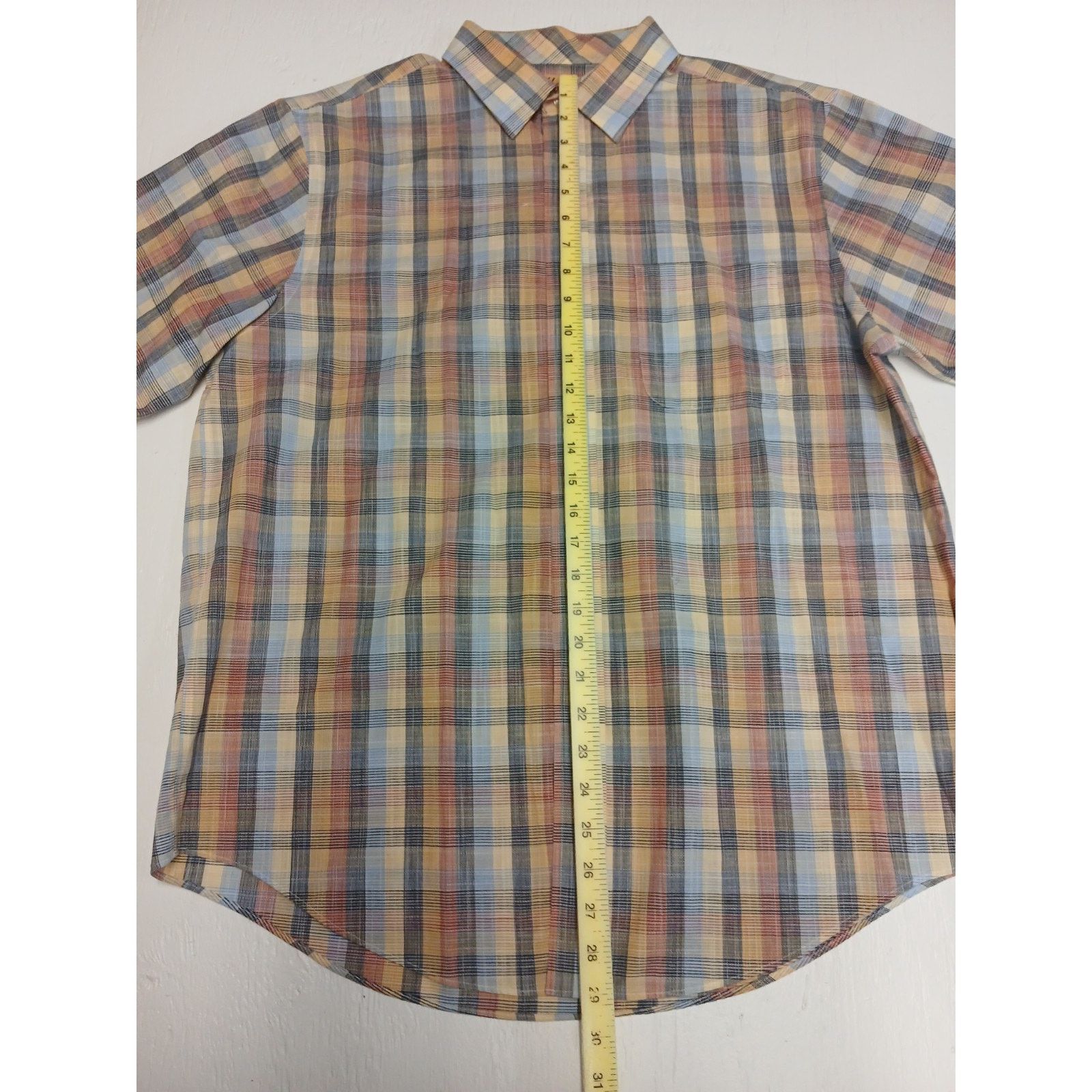 Roundtree & Yorke Roundtree & Yorke Gold Label (Large) Multicolor Plaid Shirt Size US L / EU 52-54 / 3 - 3 Thumbnail