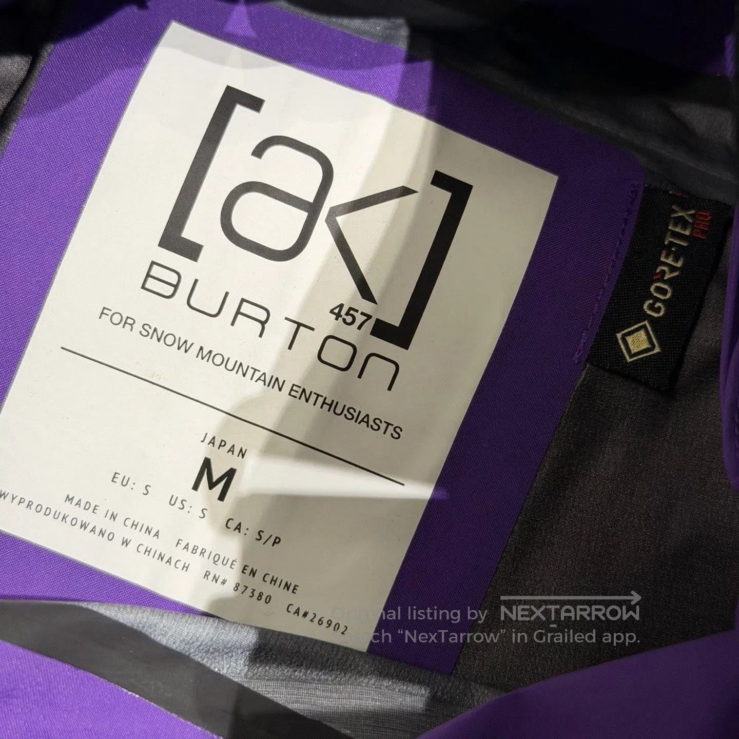 Burton BURTON AK457 GORE-TEX PRO Guide Ski Pants. Size US 35 - 5 Thumbnail