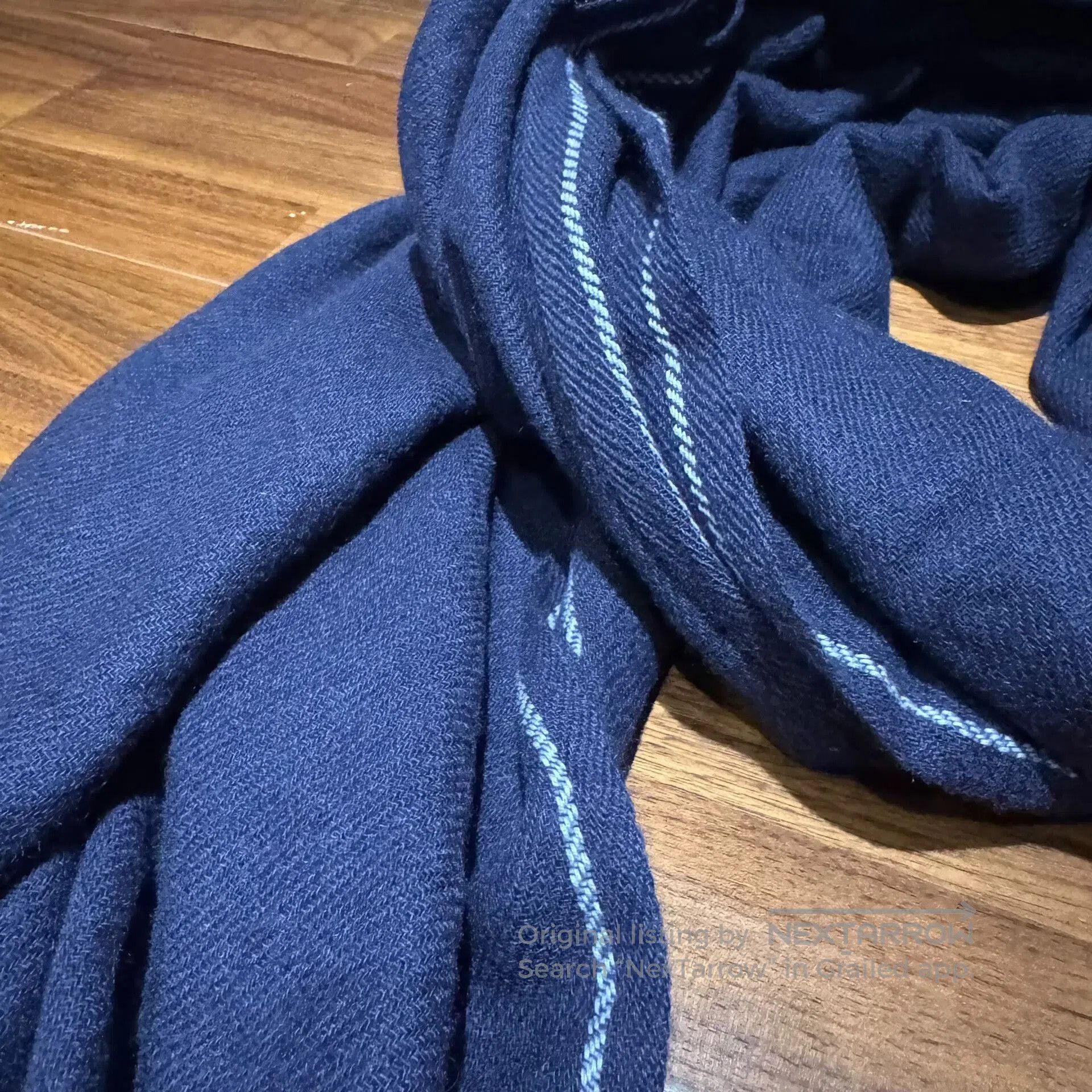 Comme des Garcons Common Projects Cashmere Scarf in Navy. Size ONE SIZE - 9 Thumbnail