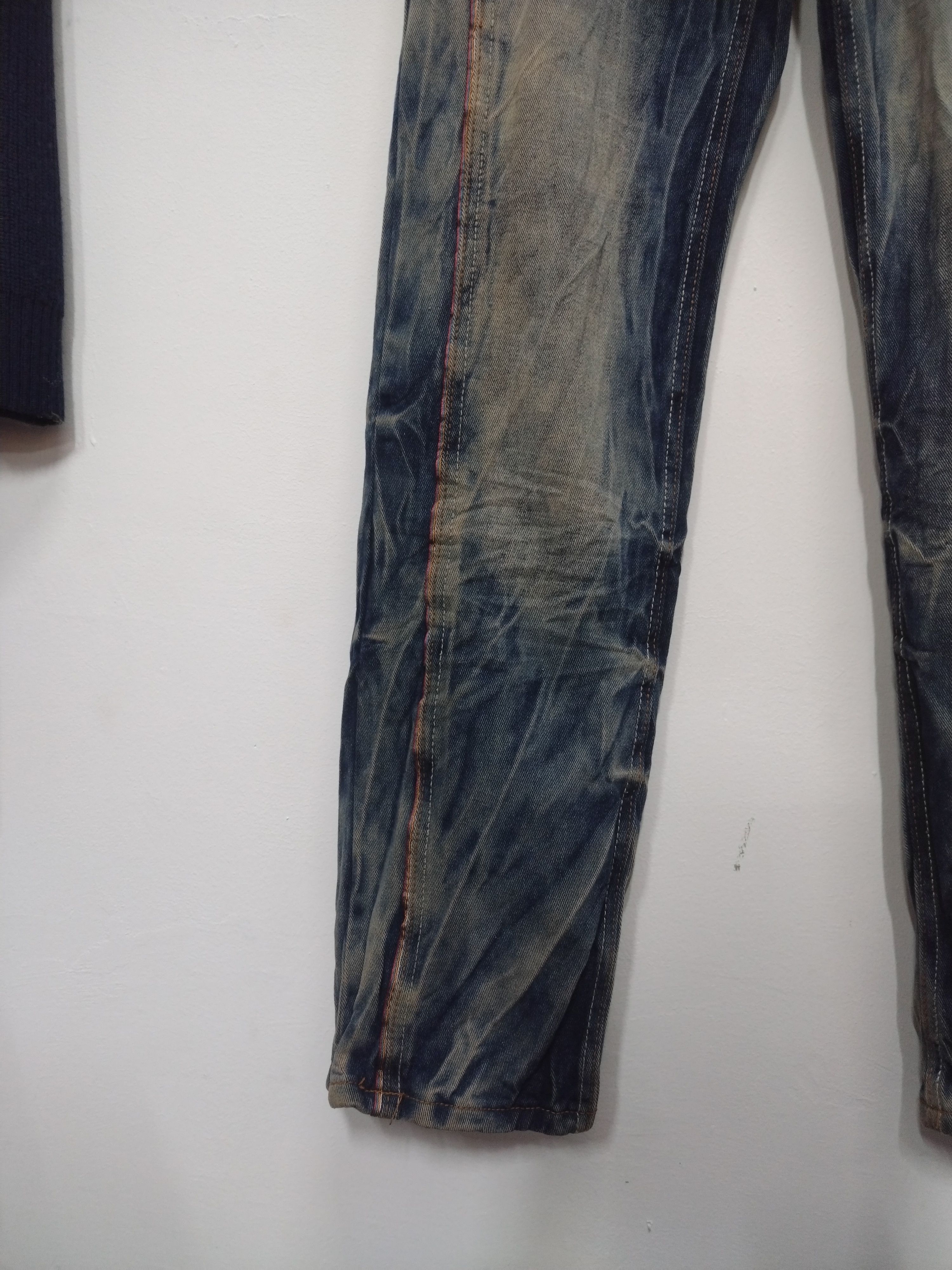 Seditionaries Crazy acid wash jeans Punk Goth Distressed Five Dime Jeans Size US 30 / EU 46 - 4 Thumbnail