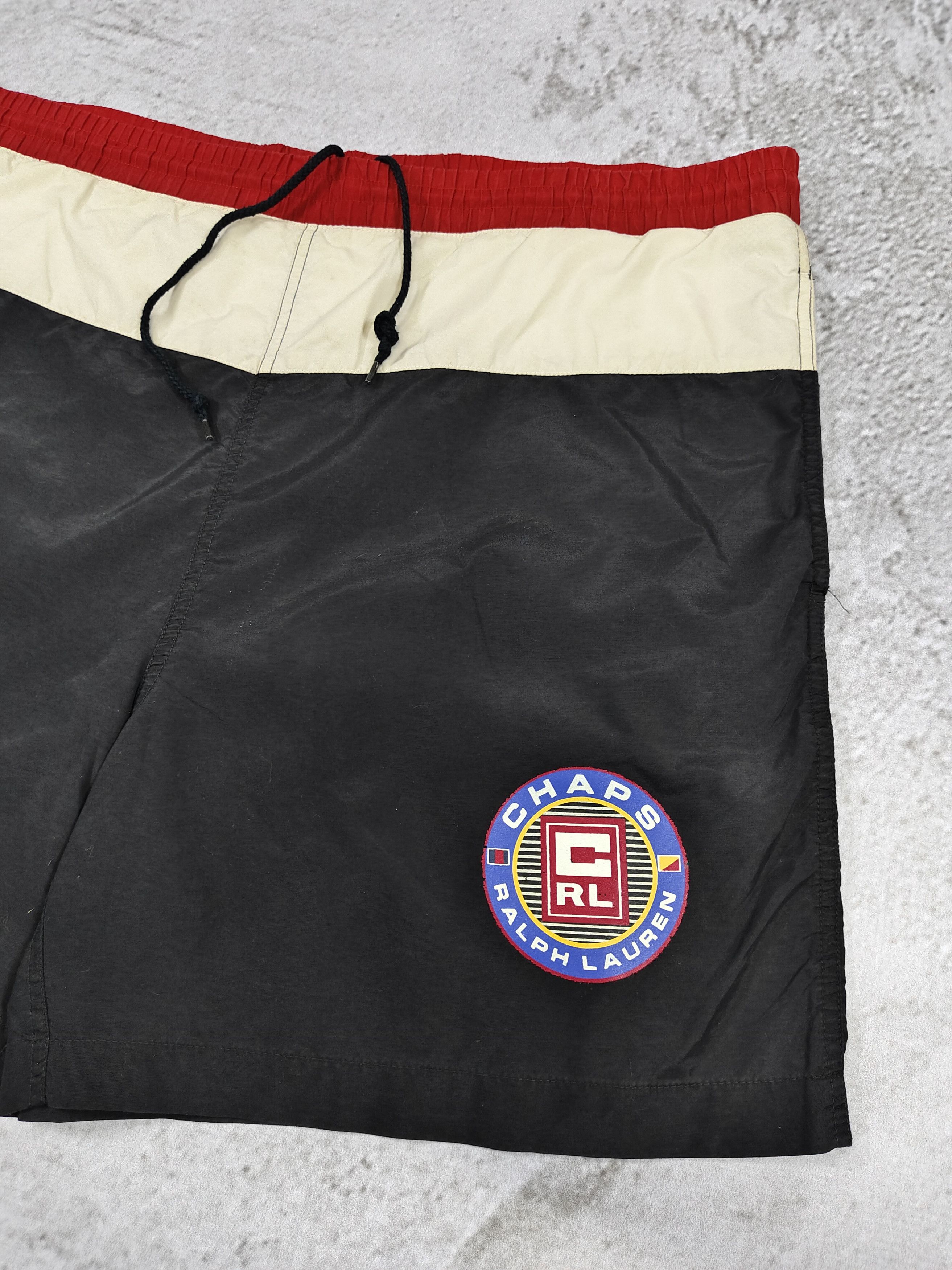 Chaps Ralph Lauren 90s Chaps RL- Color Block Crest Logo Nautical Board Shorts Size US 36 / EU 52 - 3 Thumbnail