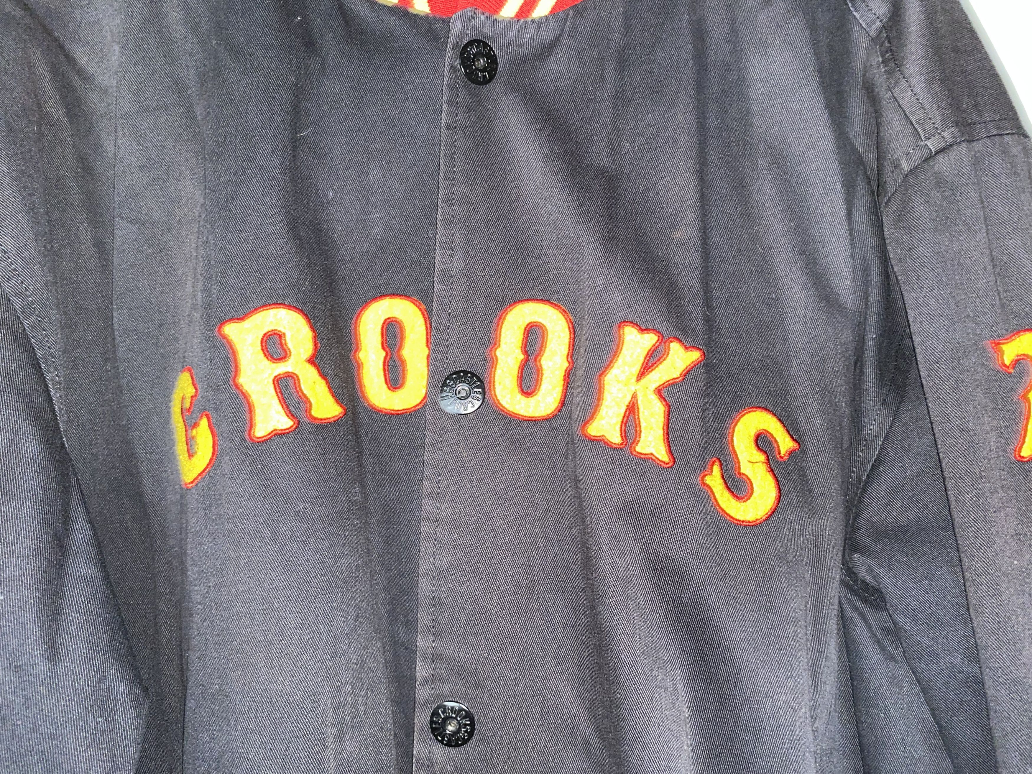 Crooks & Castles × Vintage Crooks and Castles vtg 2012 Varsity Bomber Jacket FLAW 3XL 2 Size US XXL / EU 58 / 5 - 2 Thumbnail