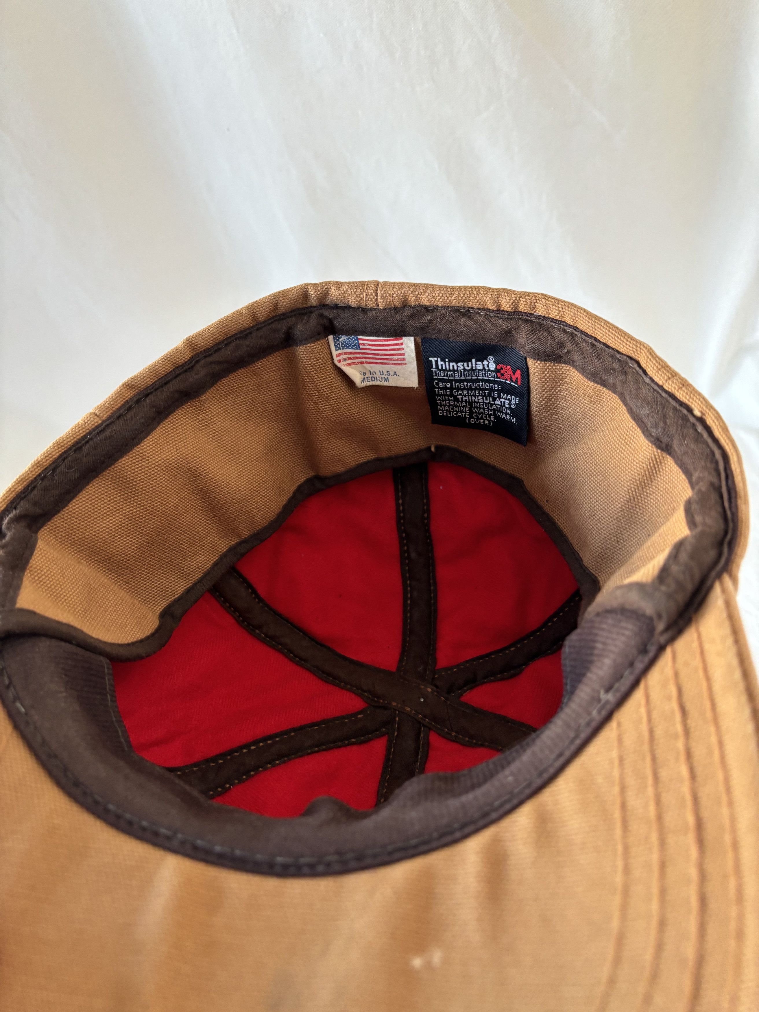 Carhartt Vintage Ear Flaps Canvas Insulated 3M Cap Size ONE SIZE - 6 Thumbnail