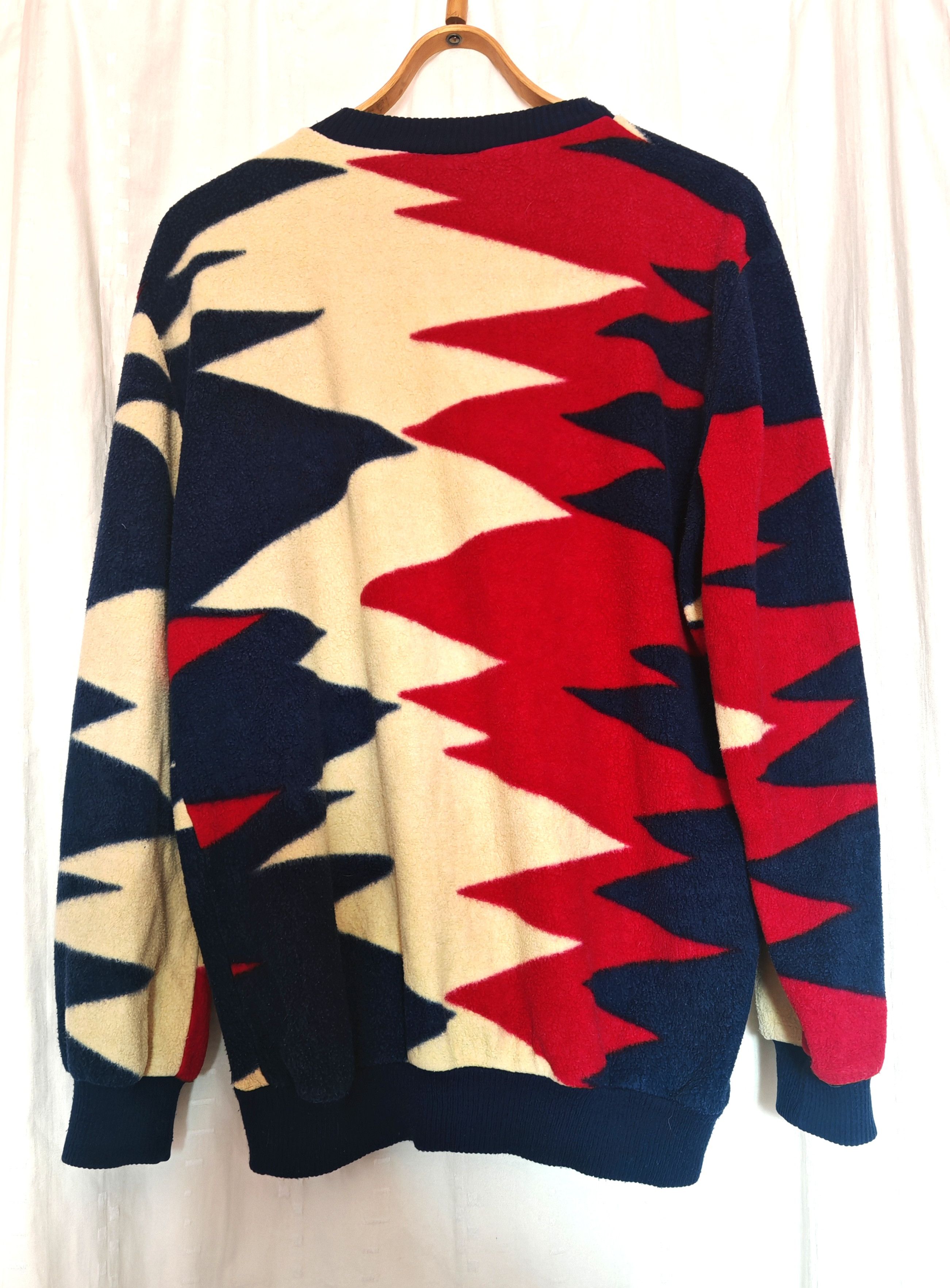 Vintage Vintage 80s Joey Fresco Unisex Sweater Zigzag Print size L Size US L / EU 52-54 / 3 - 3 Thumbnail