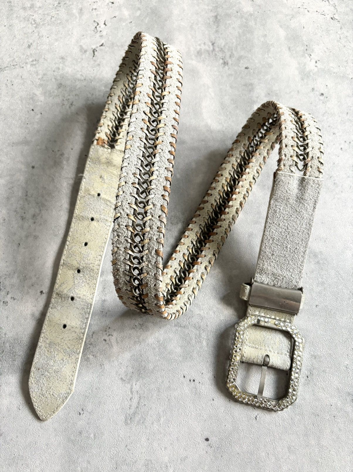 If Six Was Nine Leather Good Design Chain Belt 🐦 Size ONE SIZE - 1 Thumbnail