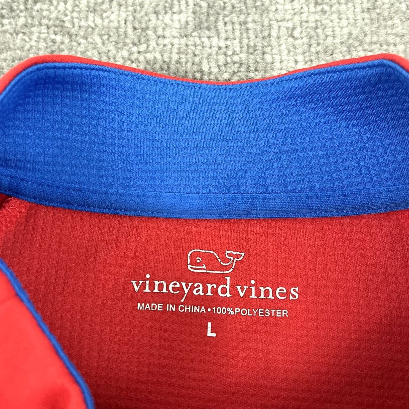 Vineyard Vines Vineyard Vines Pullover Shirt Mens Large Neon Red Orange Quarter Zip Performance Golf Size US L / EU 52-54 / 3 - 3 Thumbnail